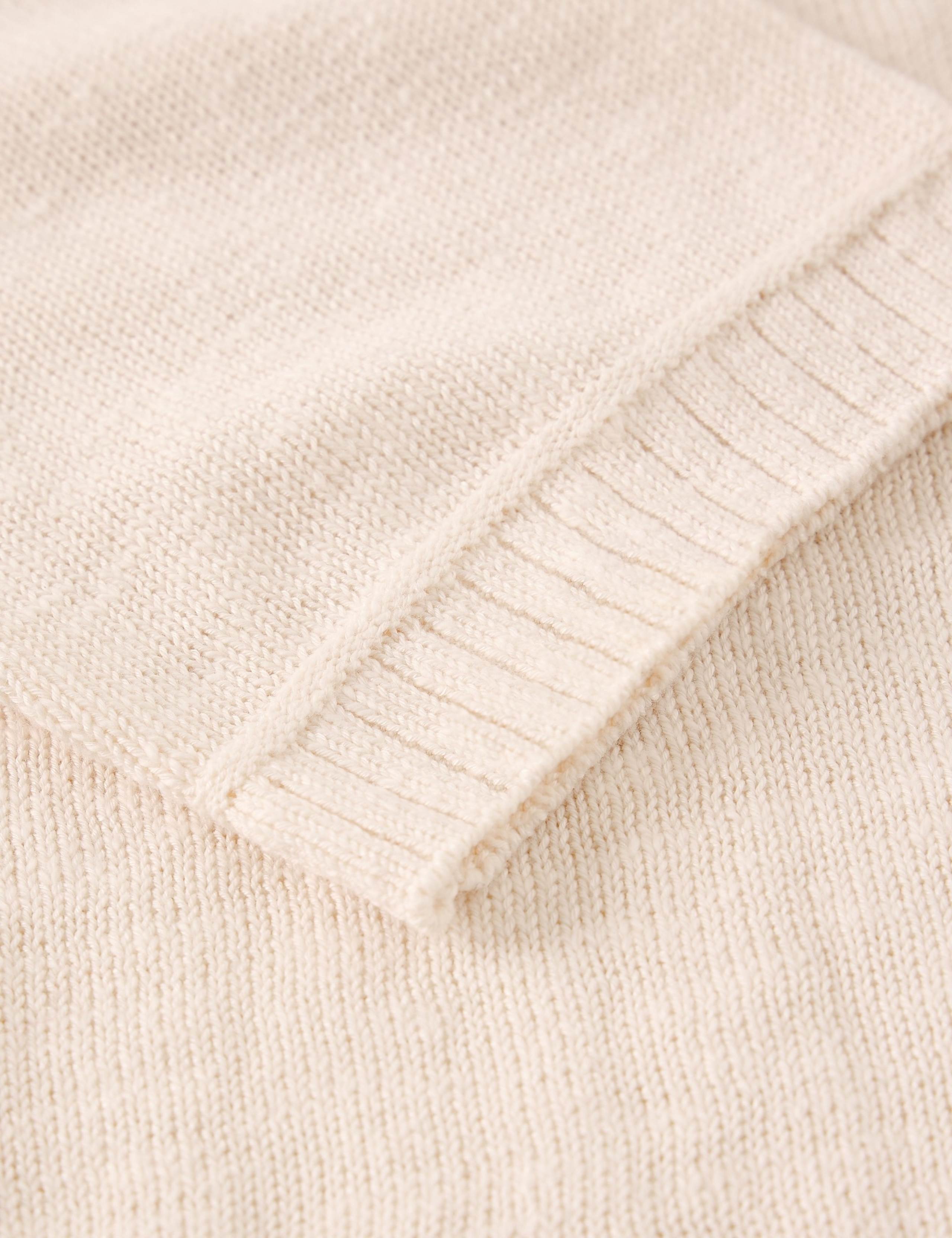 Cotton Rich Crew Neck Knitted T-Shirt 6 of 6