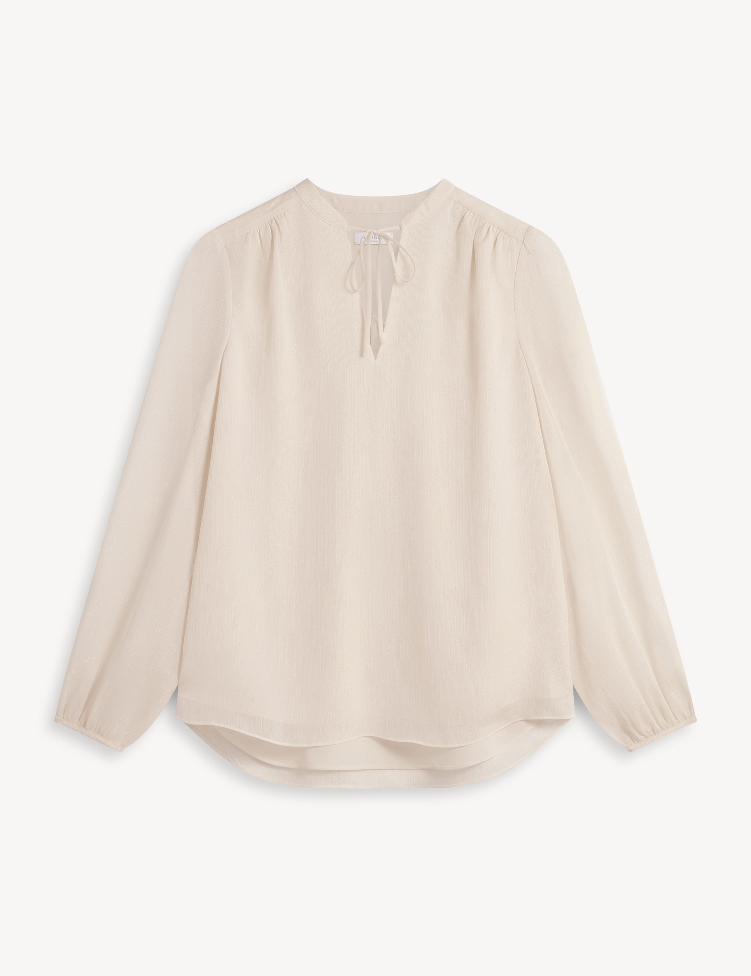 Collared Button Detail Long Sleeve Blouse 2 of 7