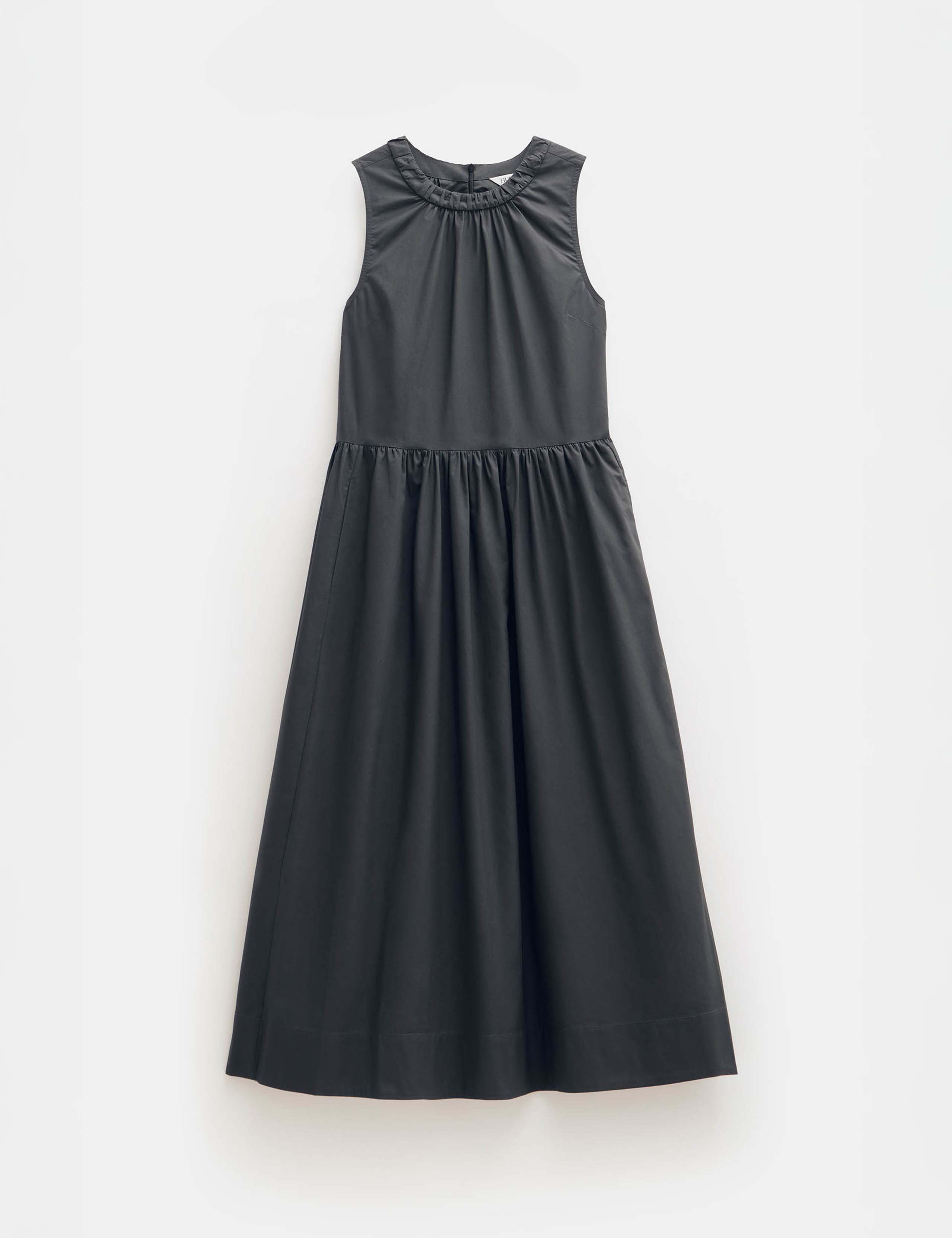 Pure Cotton Round Neck Maxi Waisted Dress 2 of 4
