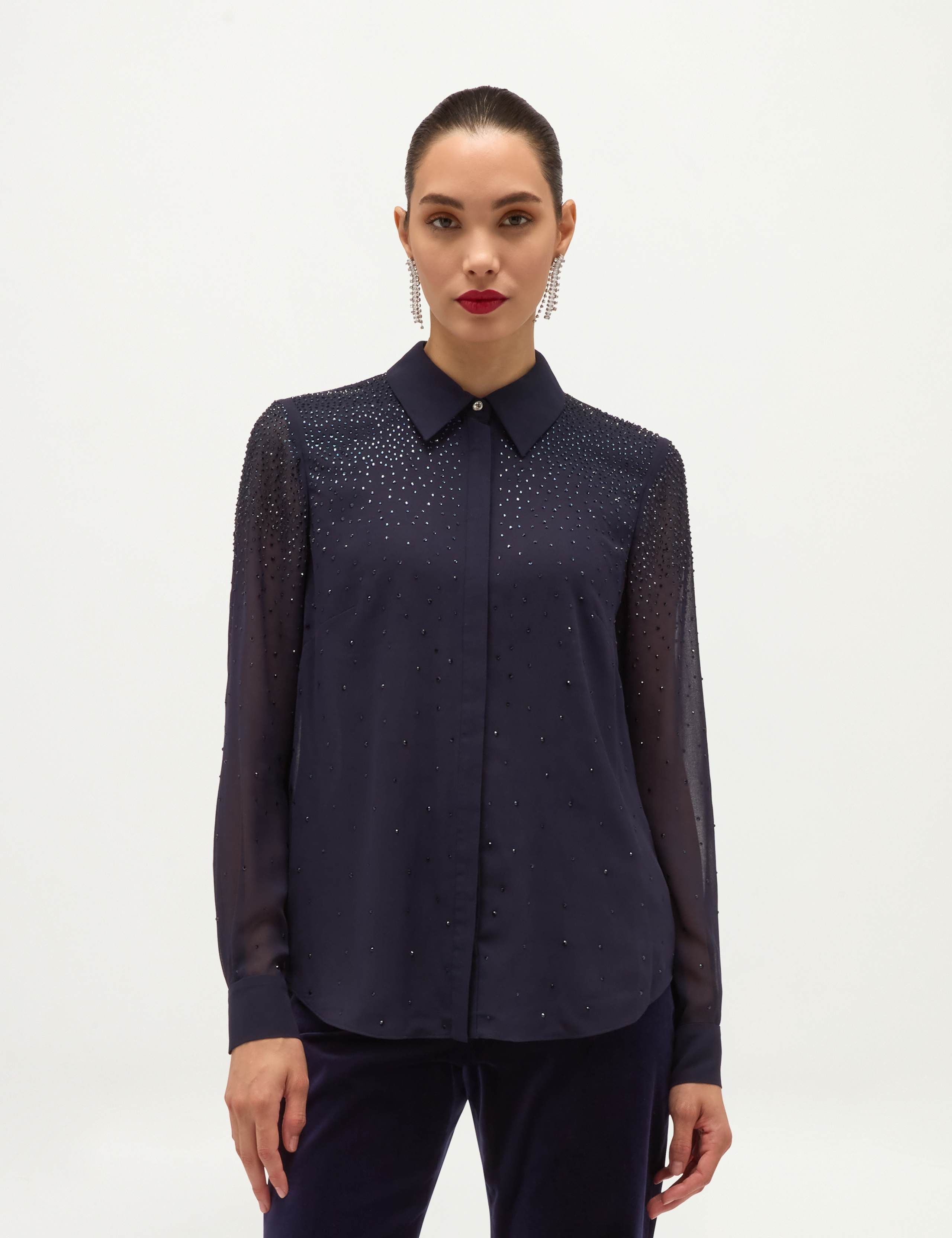 Embellished Collared Neck Shirt 1 of 6