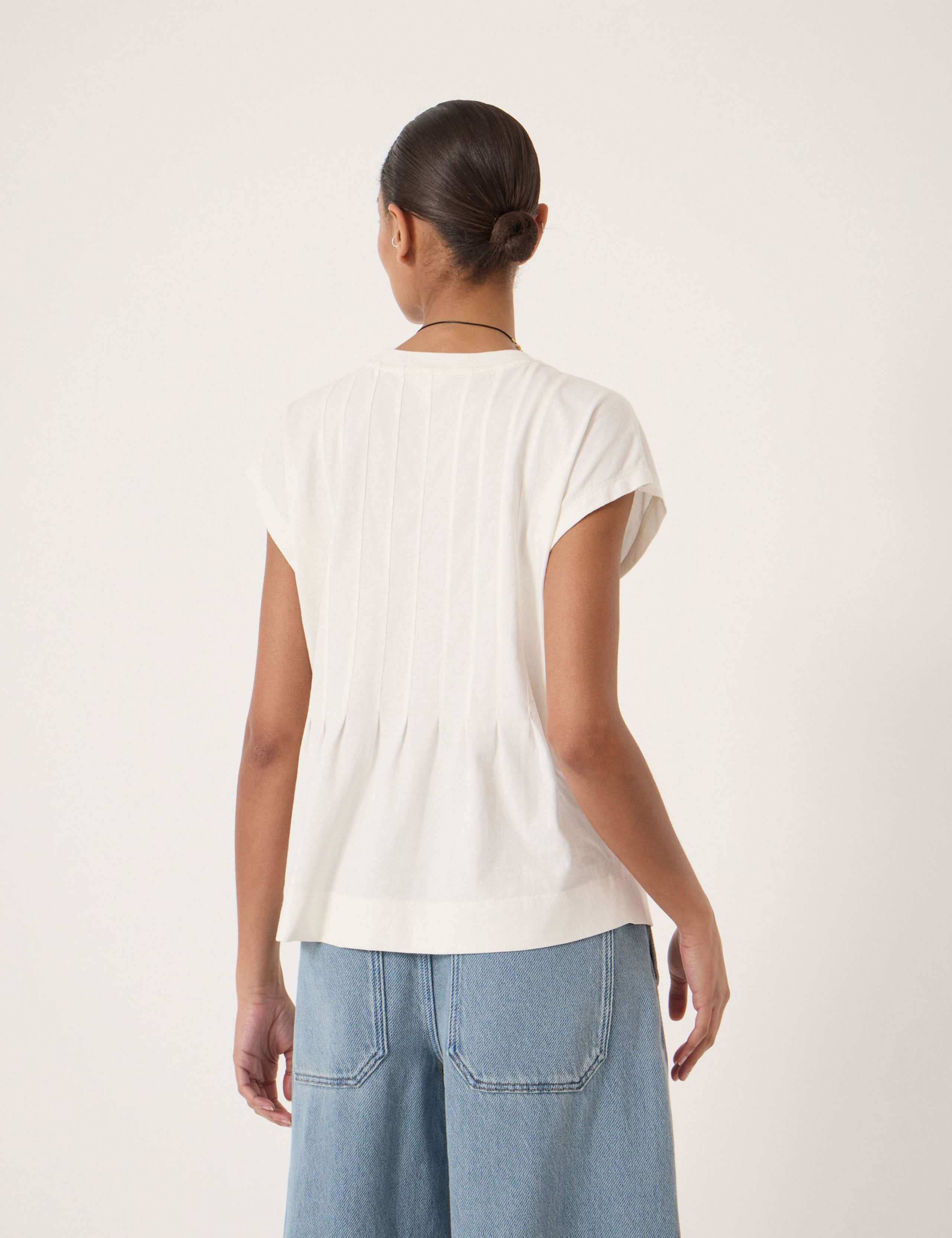 Pure Cotton Pleat Release T-Shirt 3 of 5