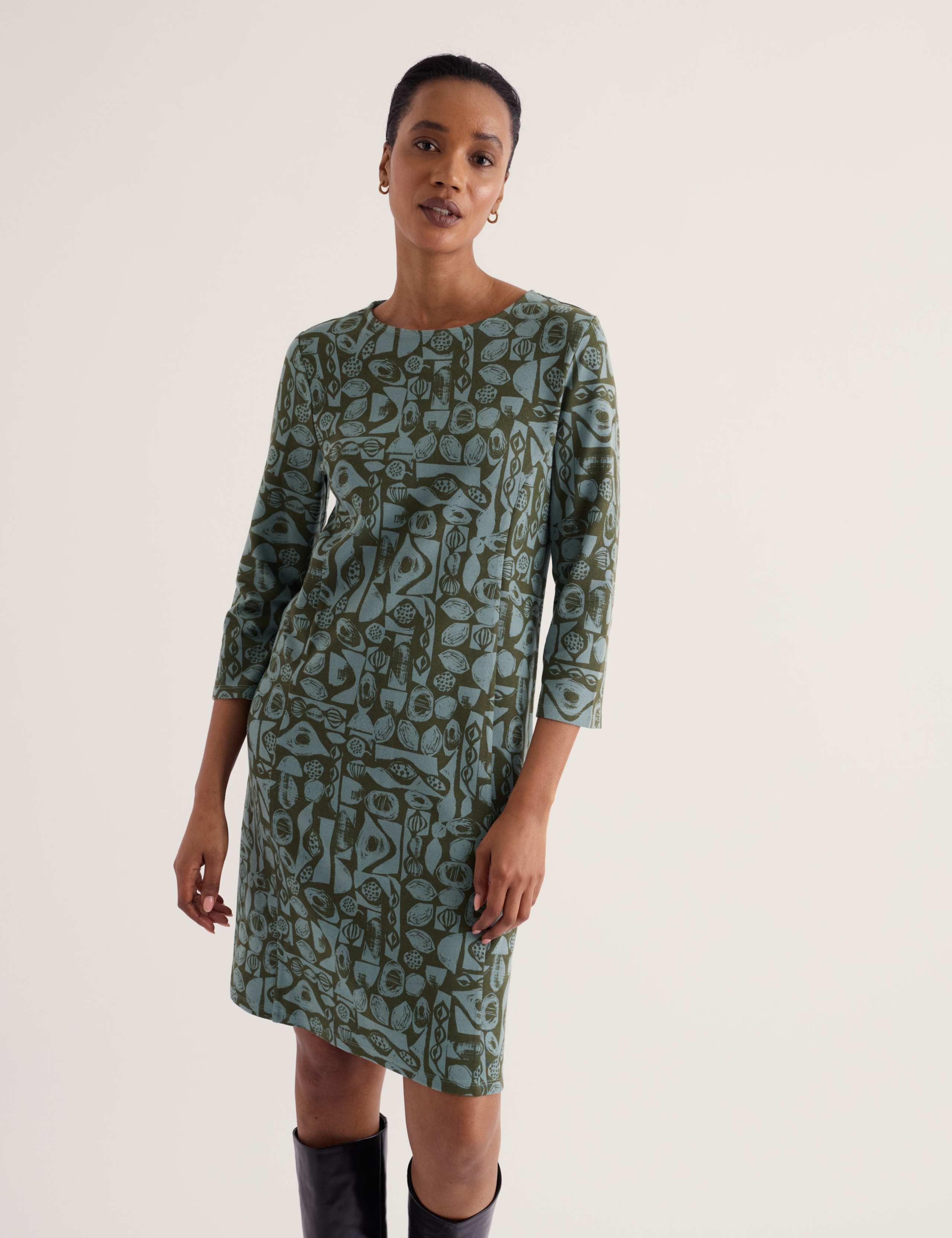 Cotton Rich Jersey Shift Dress 4 of 5