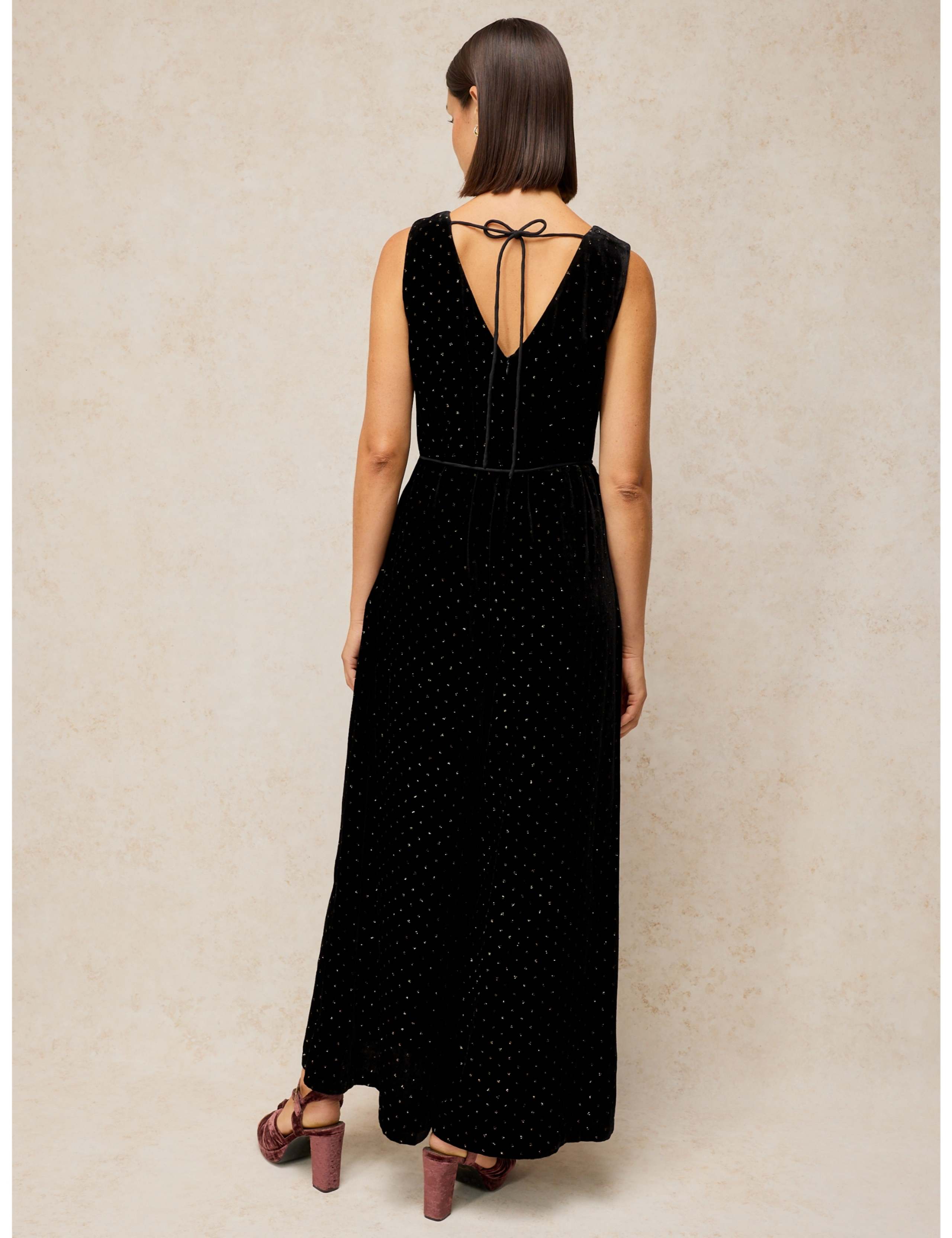 Poppy Velvet Short Sleeve Jumpsuit 3 of 6