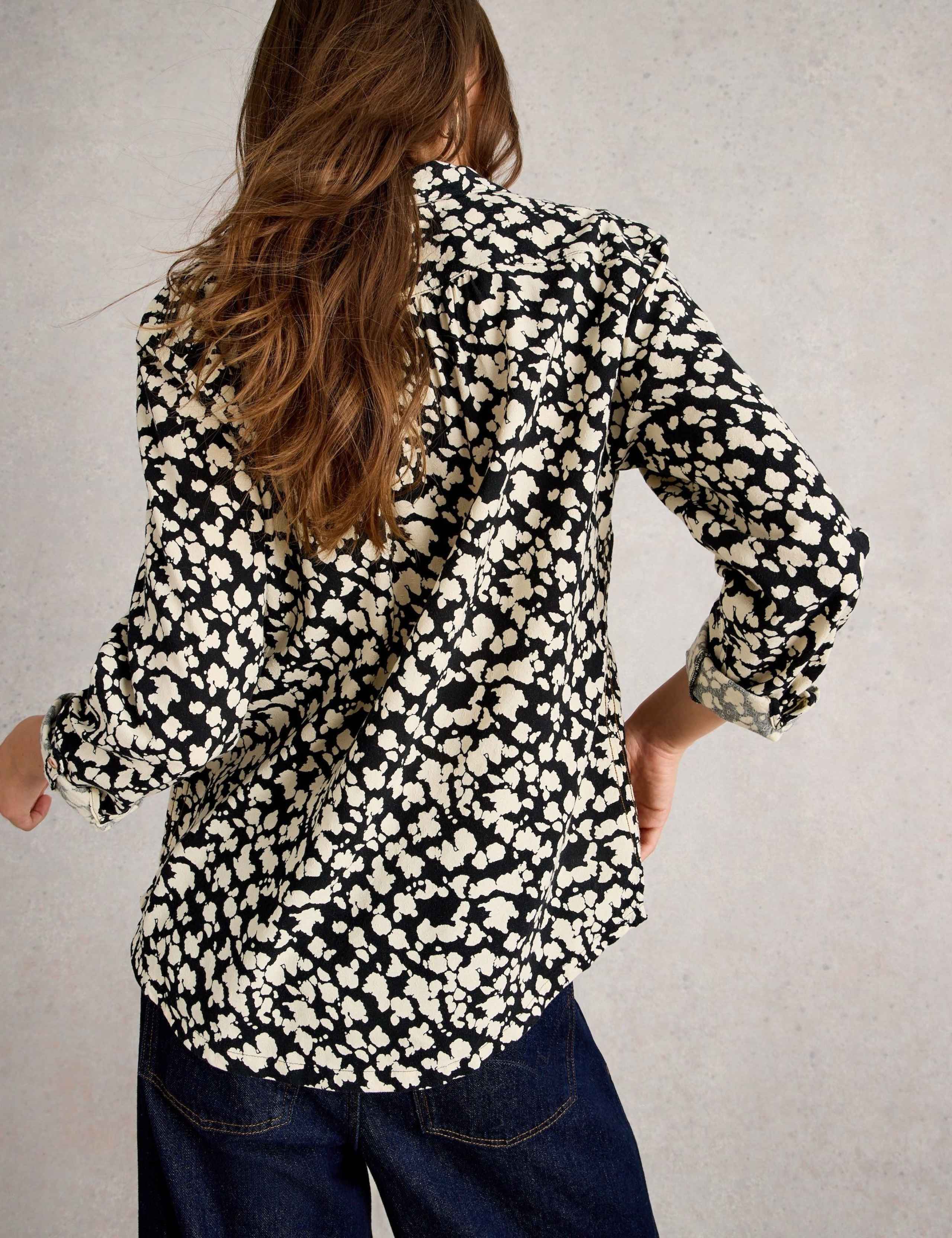Cotton Blend Printed Button Through Shirt 4 of 6