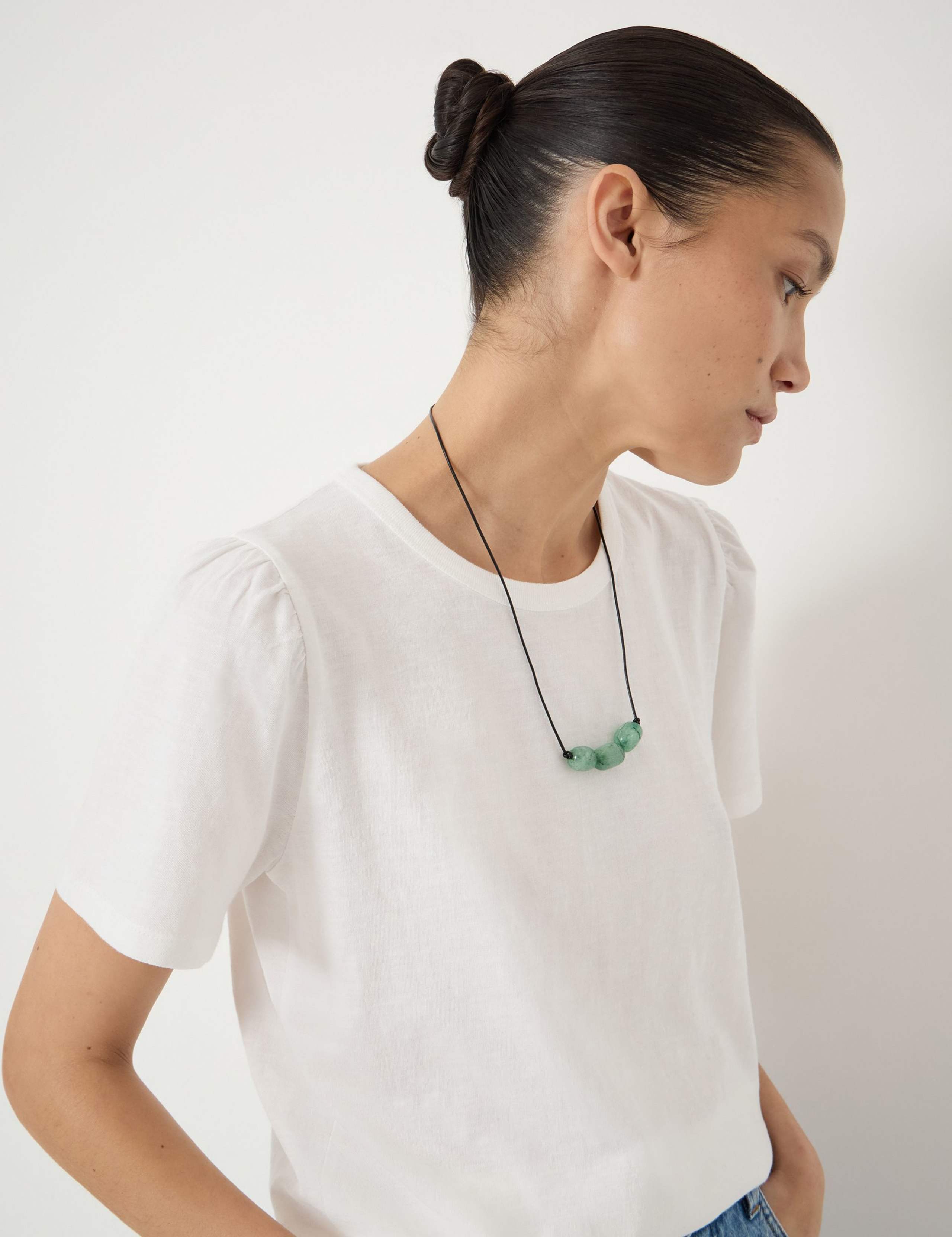 Pure Cotton Puff Sleeve T-Shirt 5 of 5