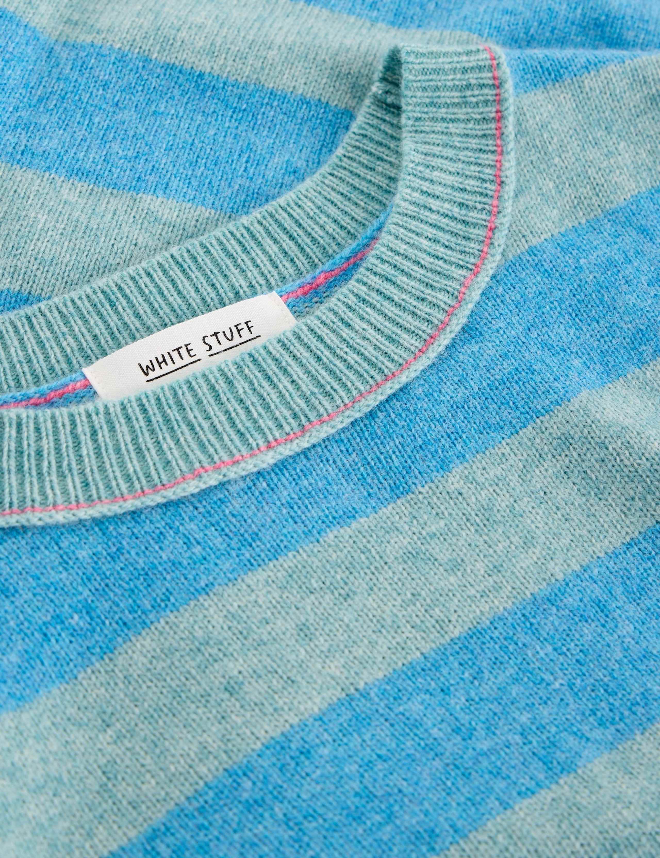 Wool Blend Striped Knitted T-Shirt 6 of 6