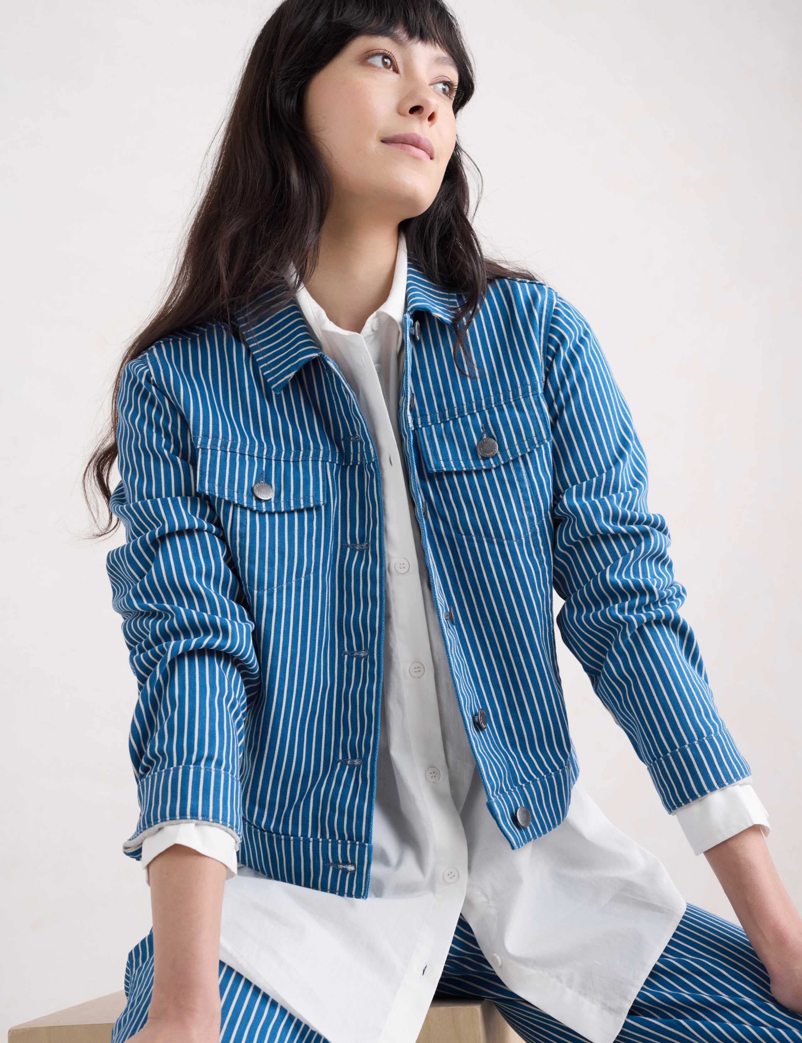 Denim Striped Jacket 3 of 4