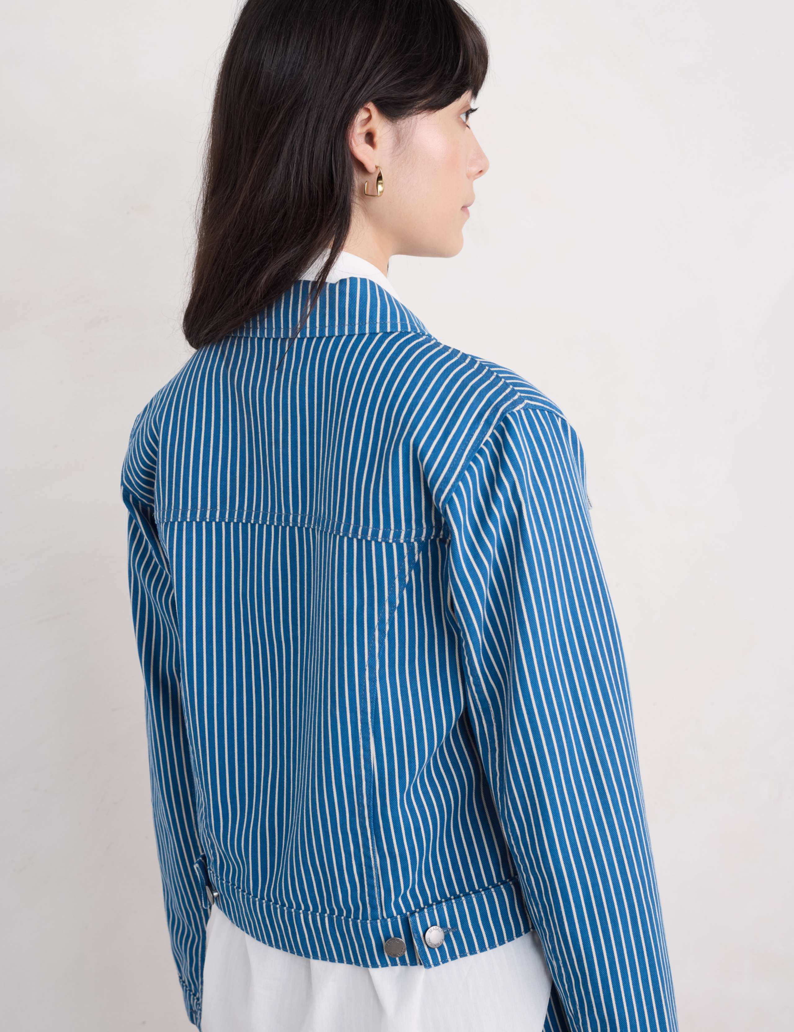 Denim Striped Jacket 4 of 4