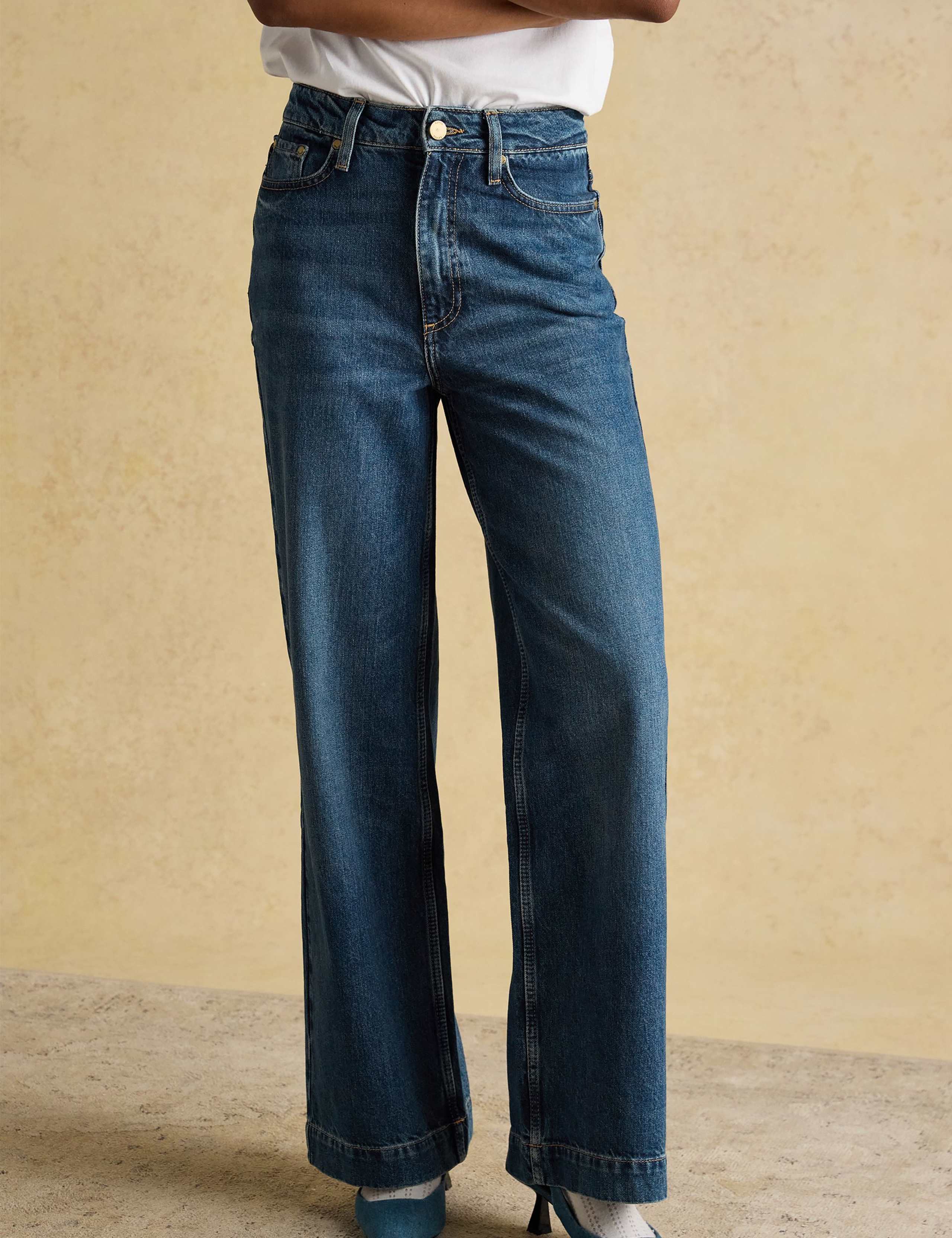 High Waisted Wide Leg Jeans 3 of 5