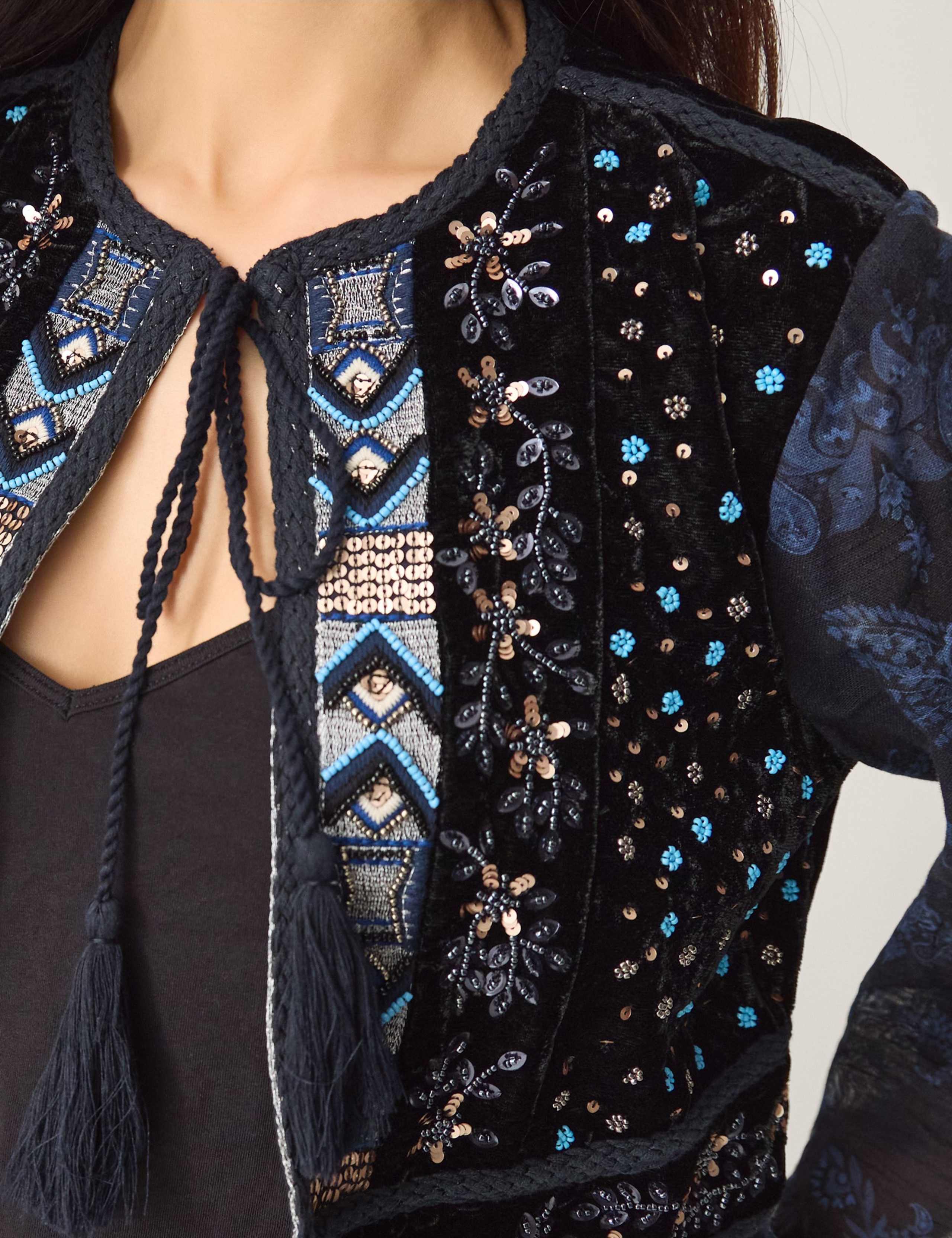 Pure Cotton Embroidered Jacket 4 of 4