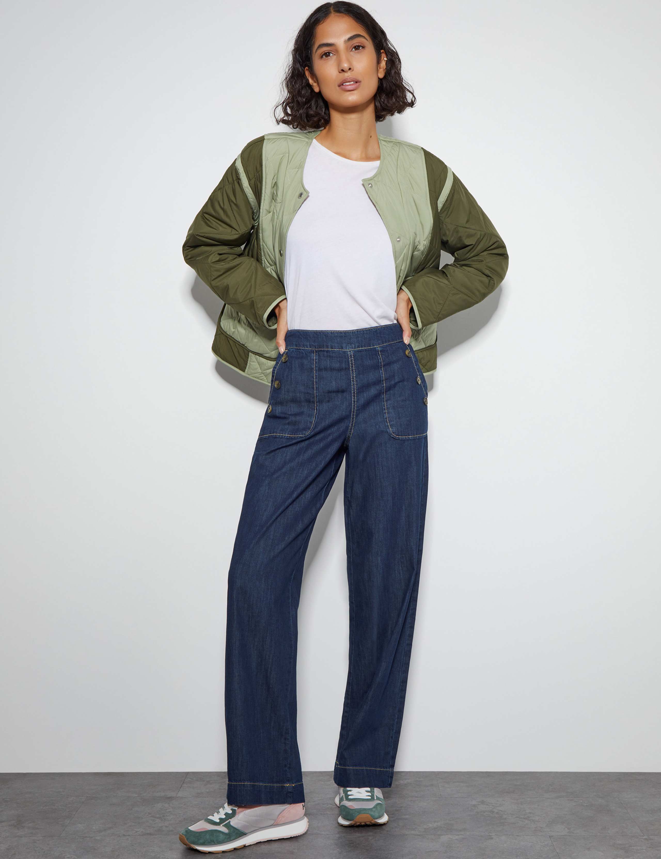 High Waisted Straight Leg Jeans 1 of 5