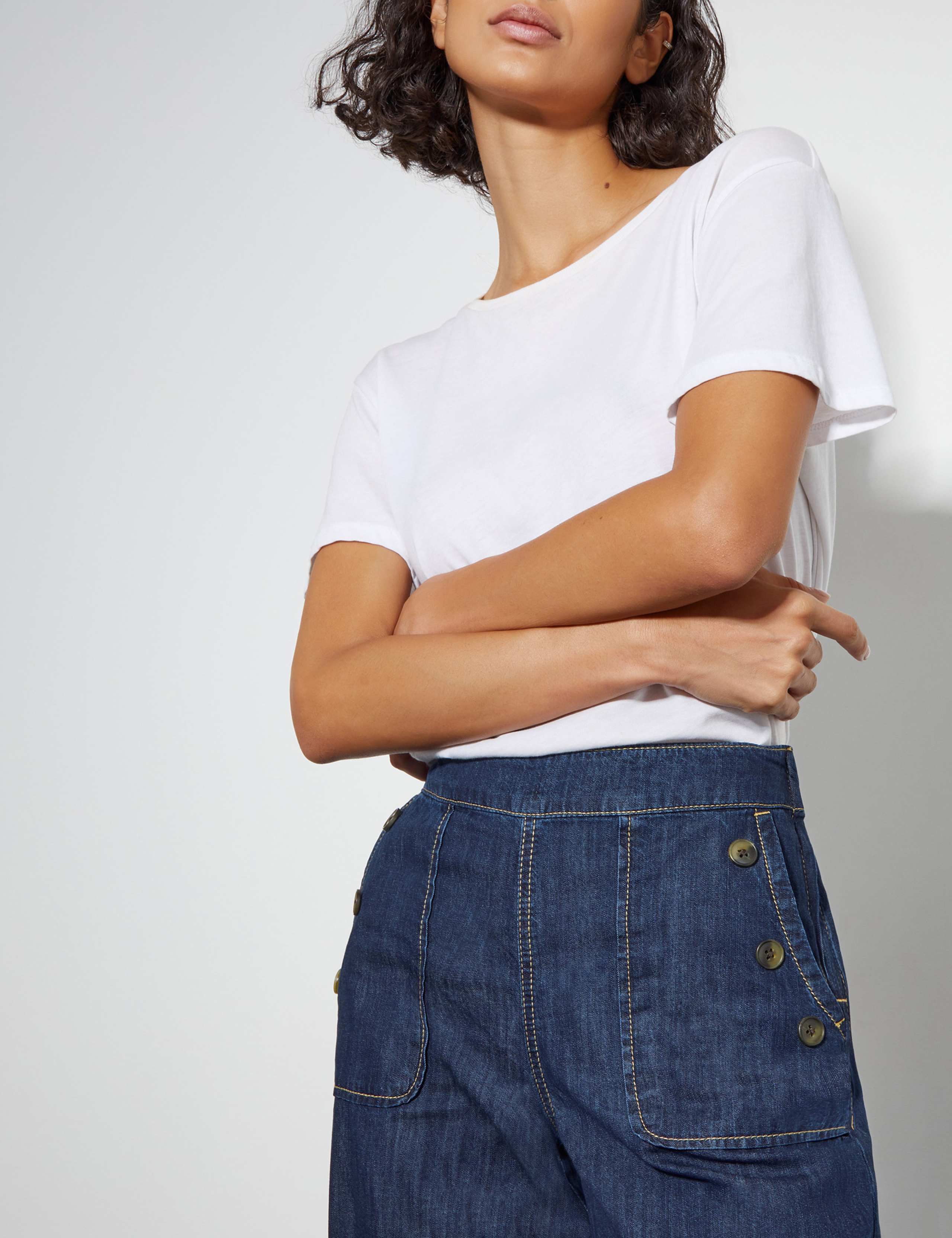 High Waisted Straight Leg Jeans 3 of 5