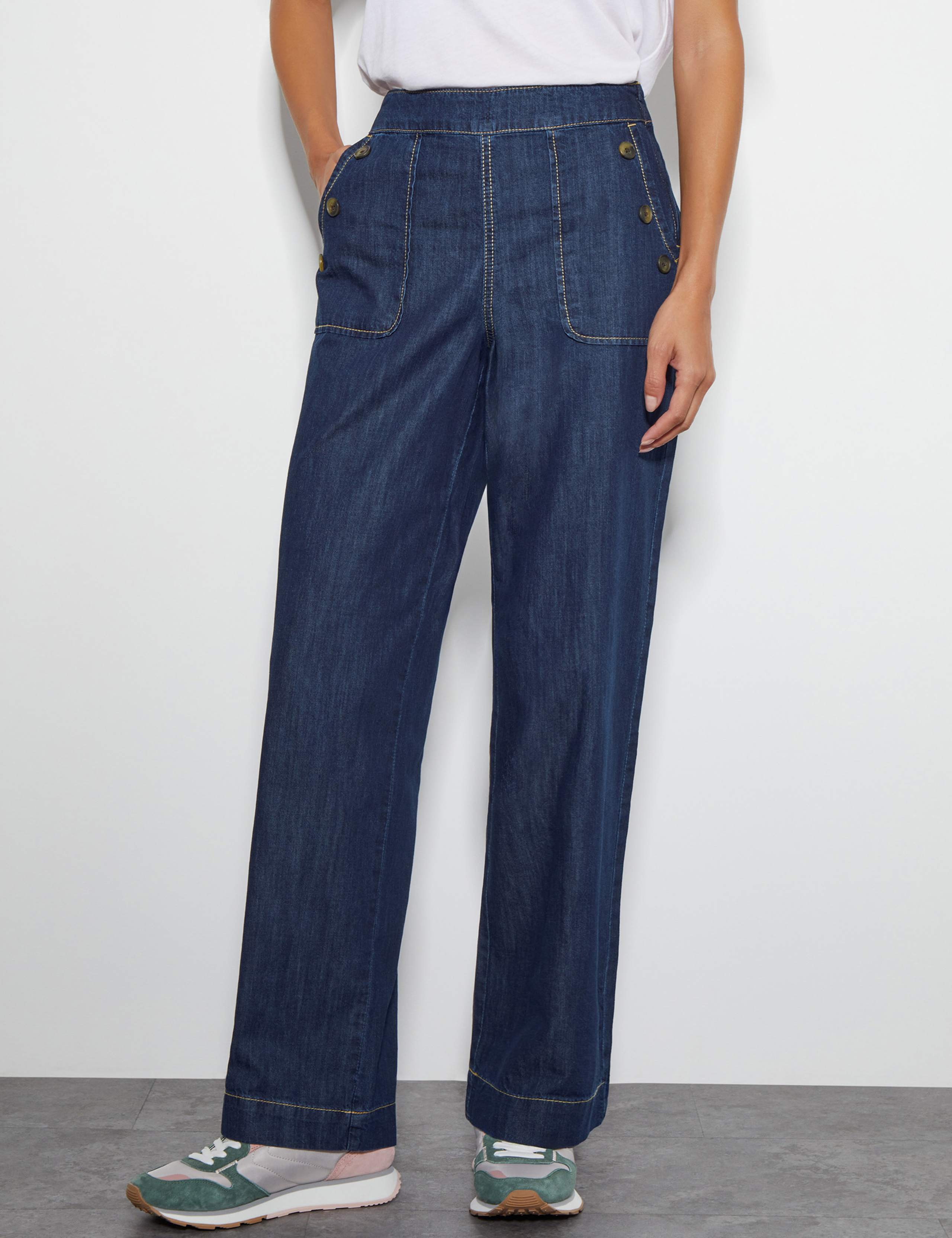 High Waisted Straight Leg Jeans 4 of 5