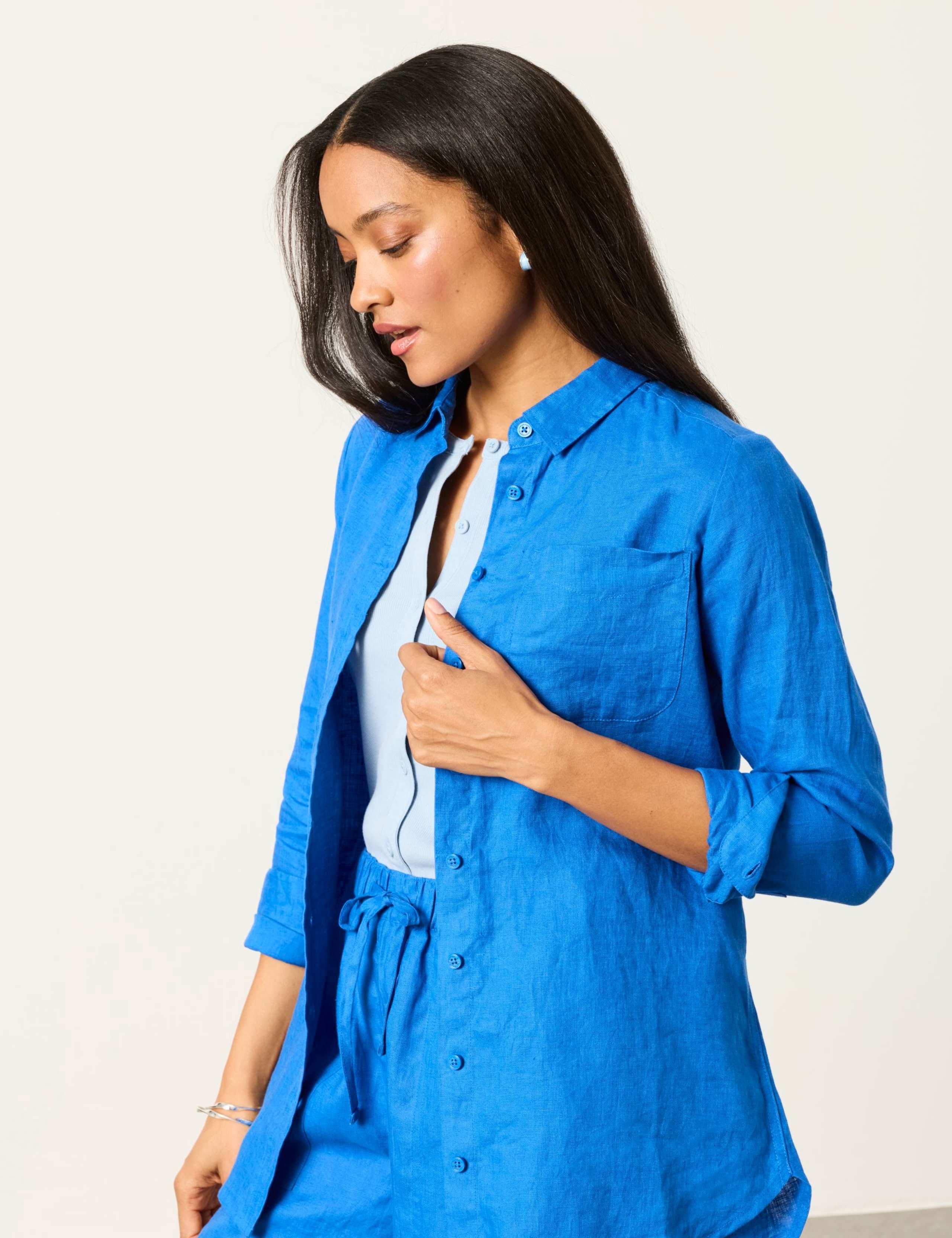 Pure Linen Collared Shirt 5 of 6