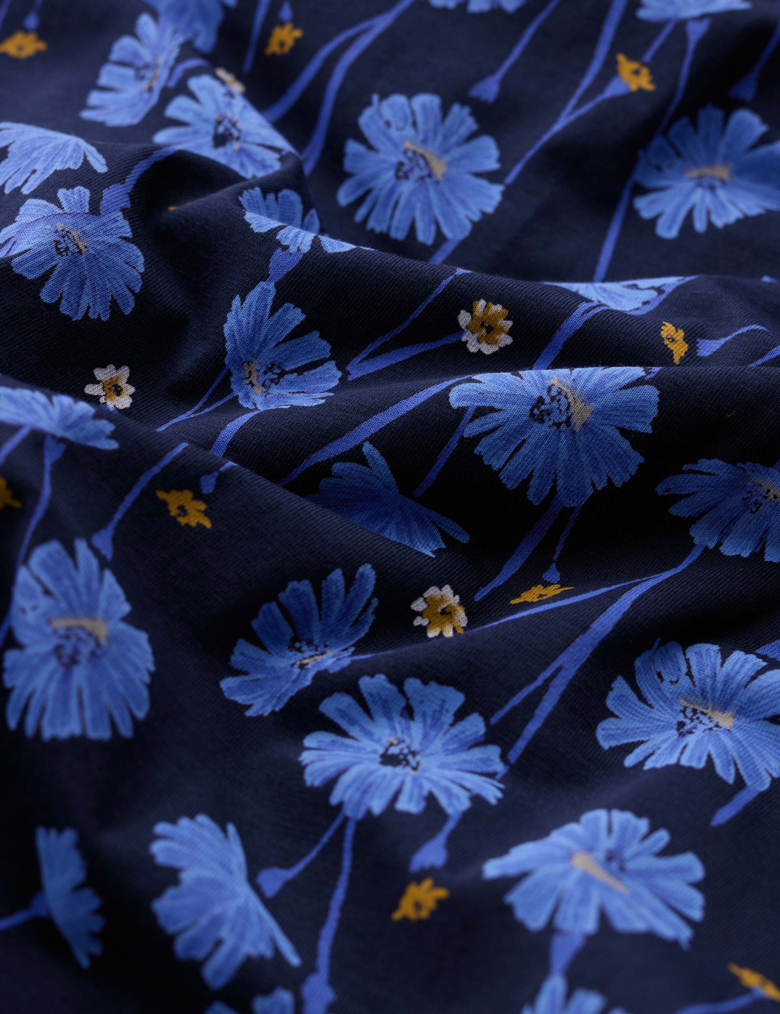 Cotton Rich Floral Midi Waisted Dress 5 of 5