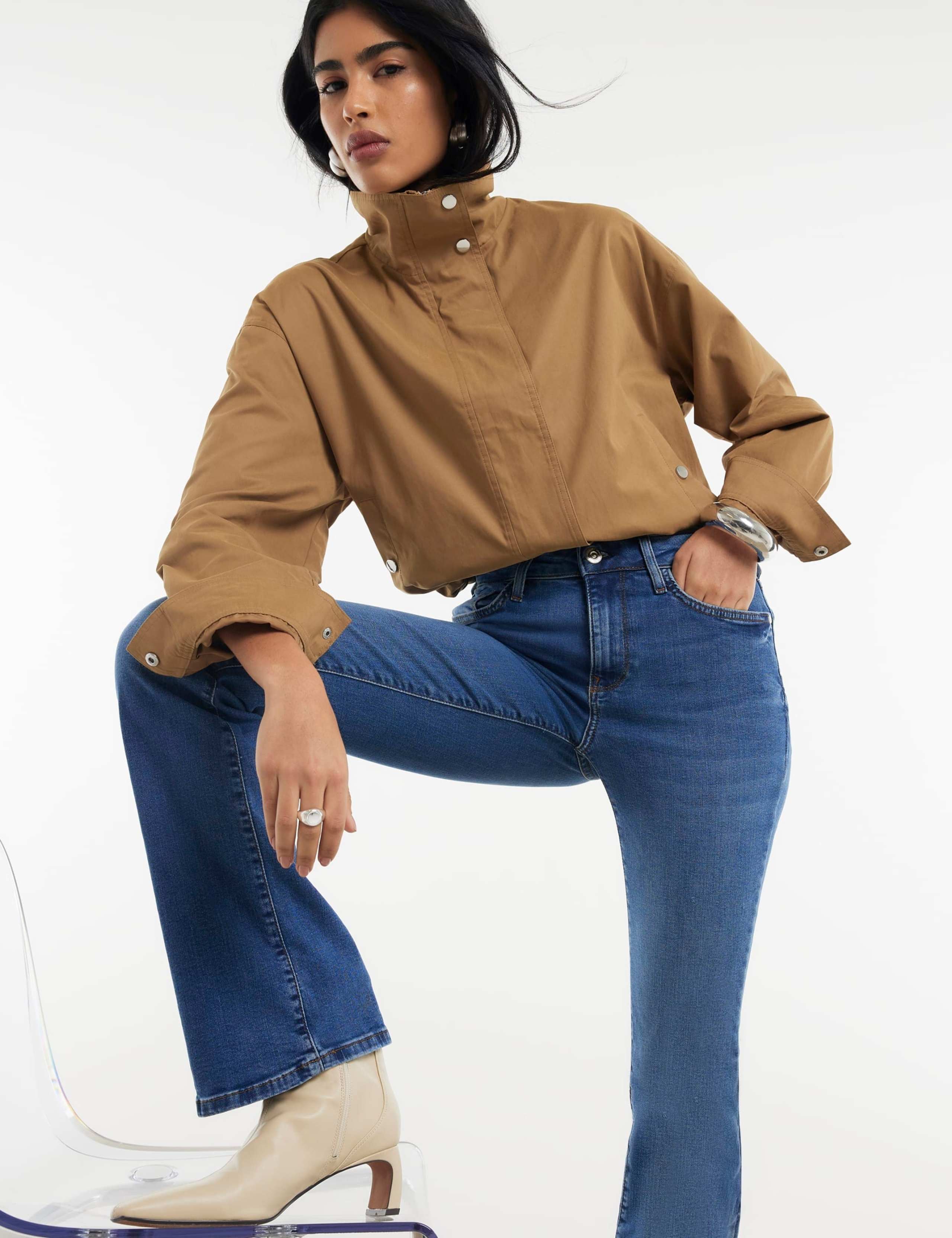 Mid Rise Flared Jeans 2 of 5