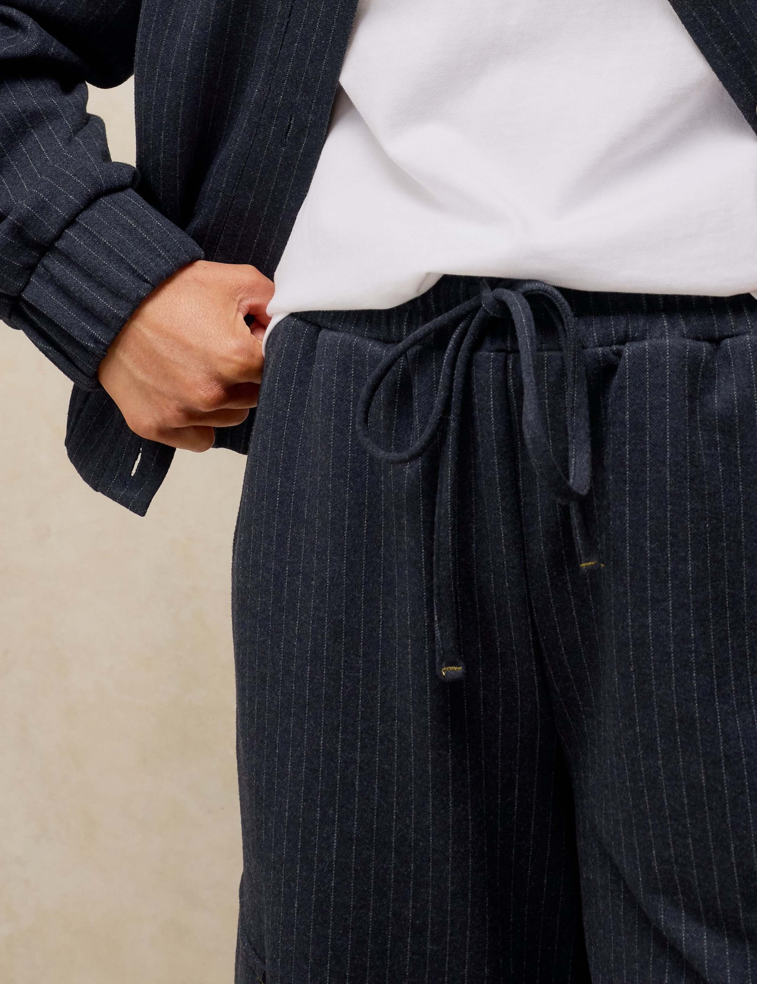 Striped Drawstring Wide Leg Trousers 4 of 6