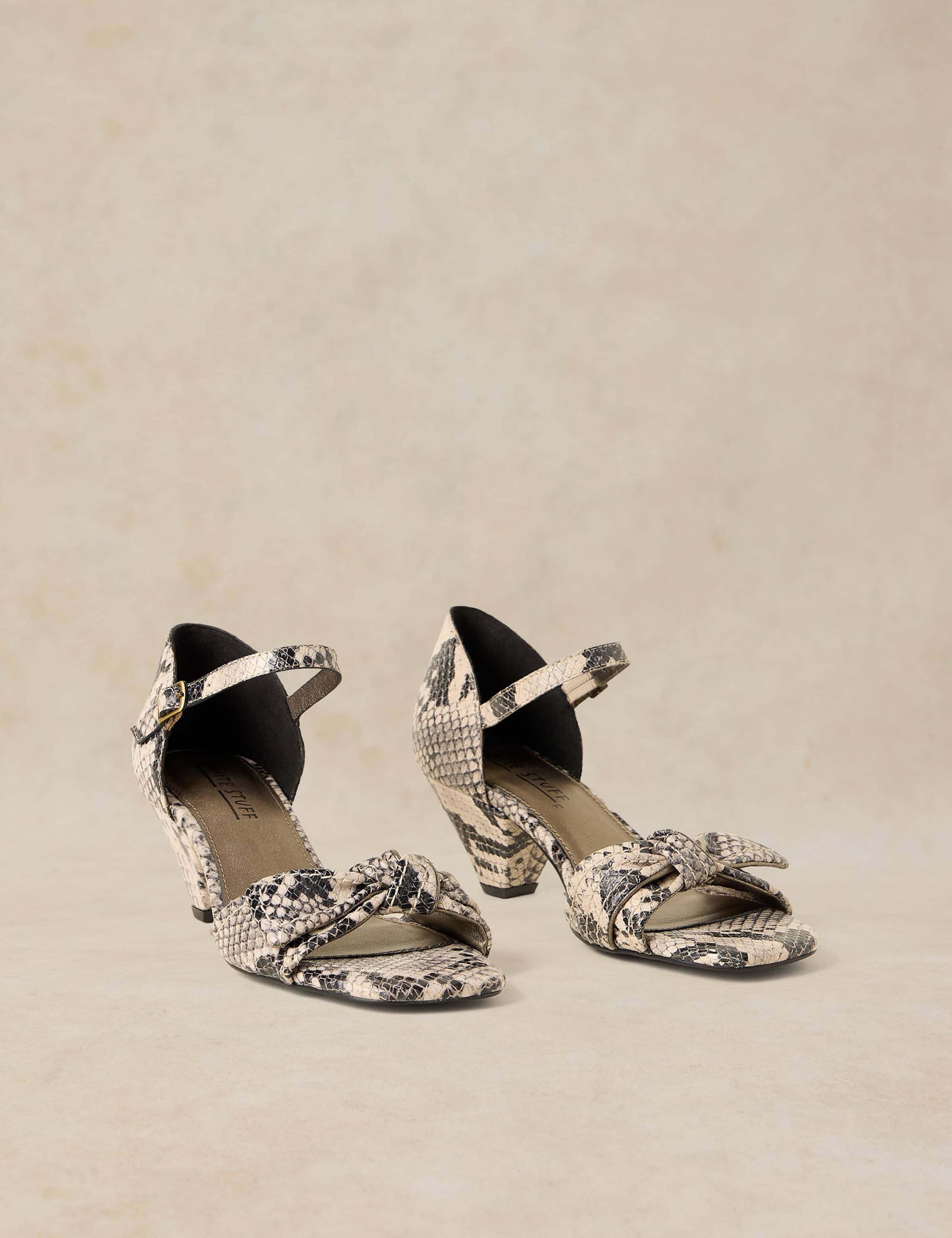 Darla Leather Buckle Low Heel Sandals 2 of 4
