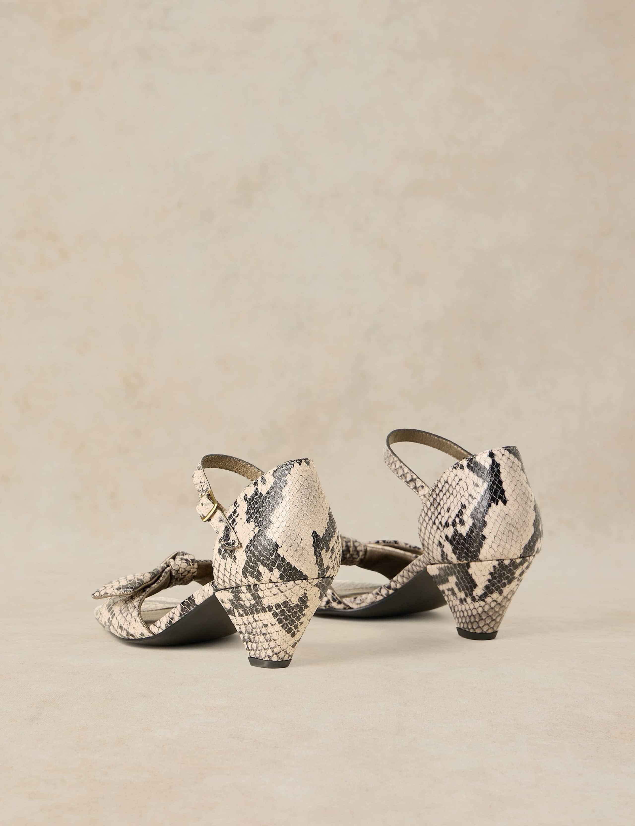Darla Leather Buckle Low Heel Sandals 3 of 4