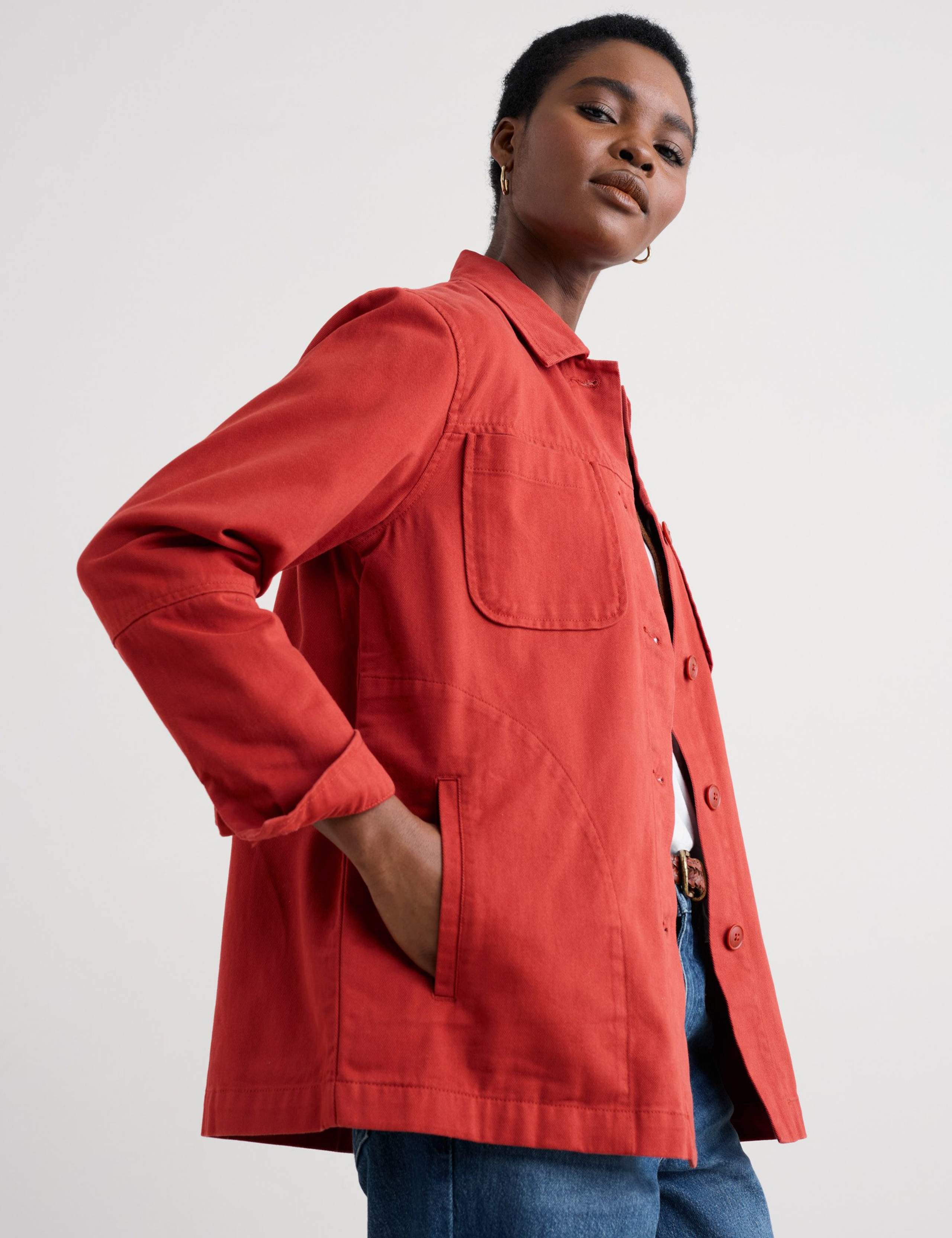 Pure Cotton Oversized Utility Jacket 3 of 5