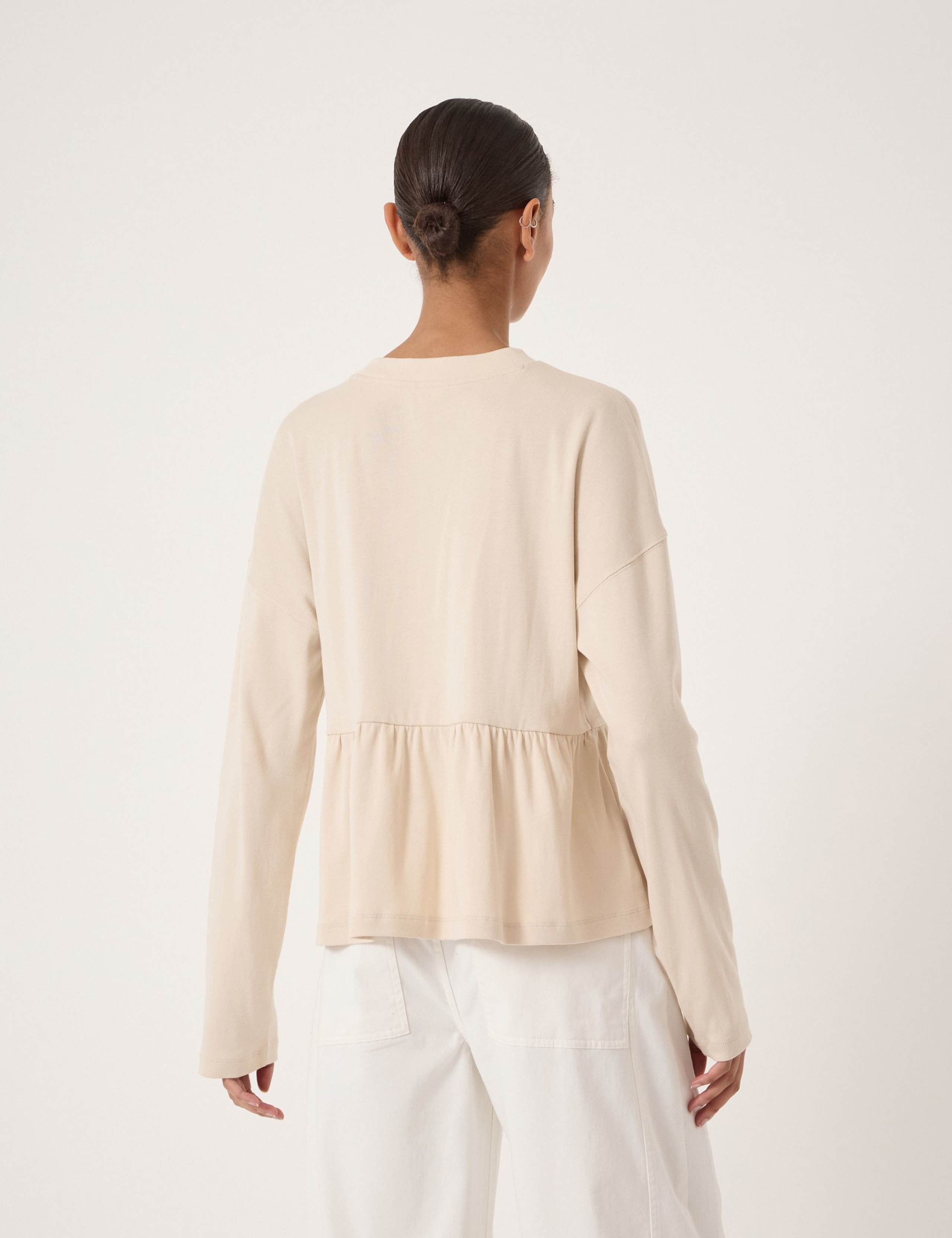 Pure Cotton Peplum Top 4 of 5