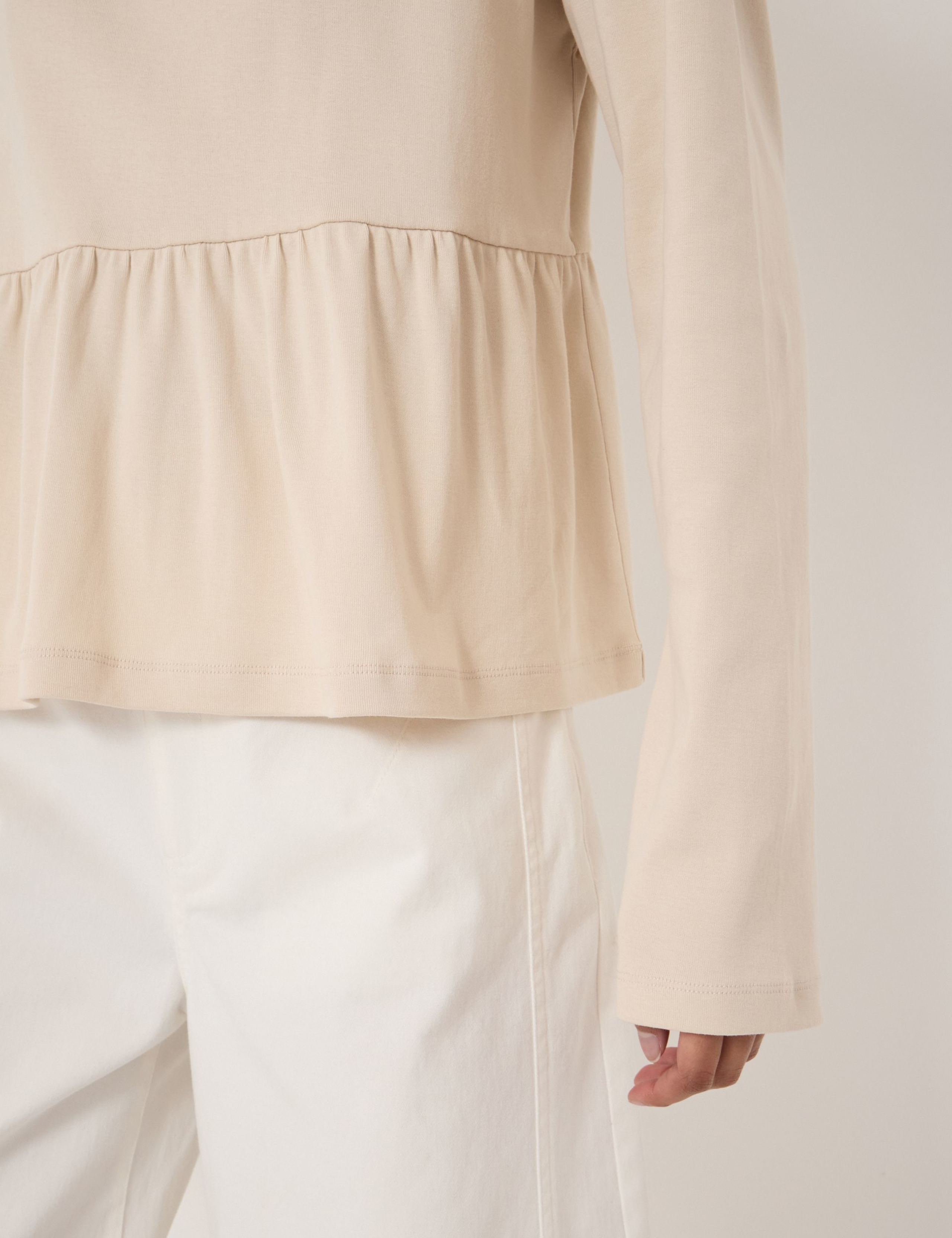 Pure Cotton Peplum Top 5 of 5