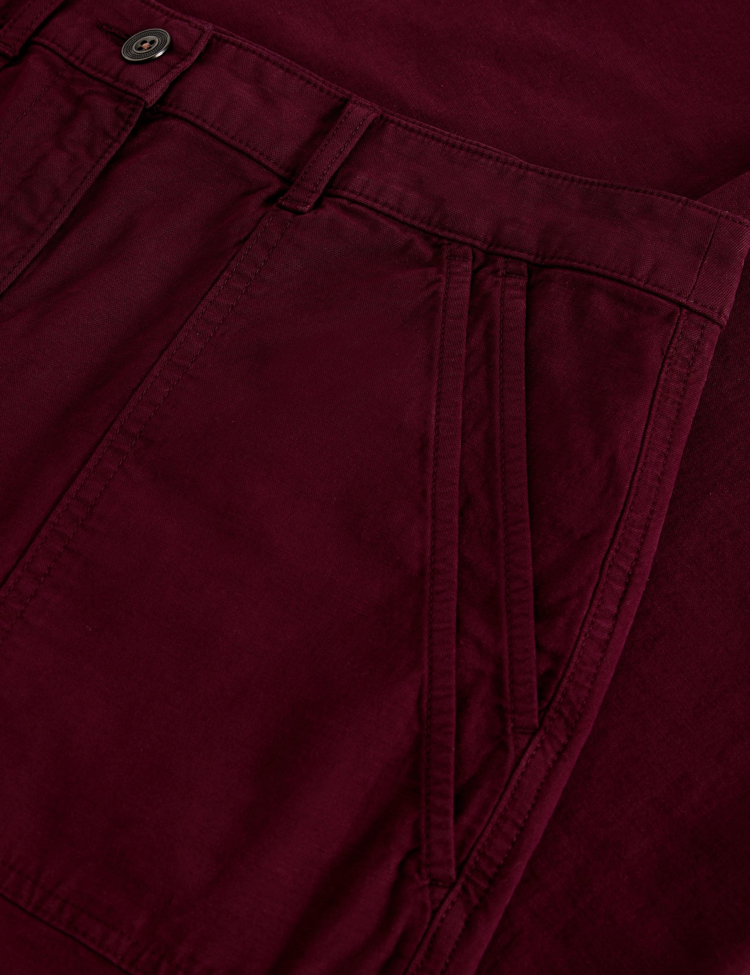 Cotton Rich Straight Leg Chinos with Linen 6 of 6