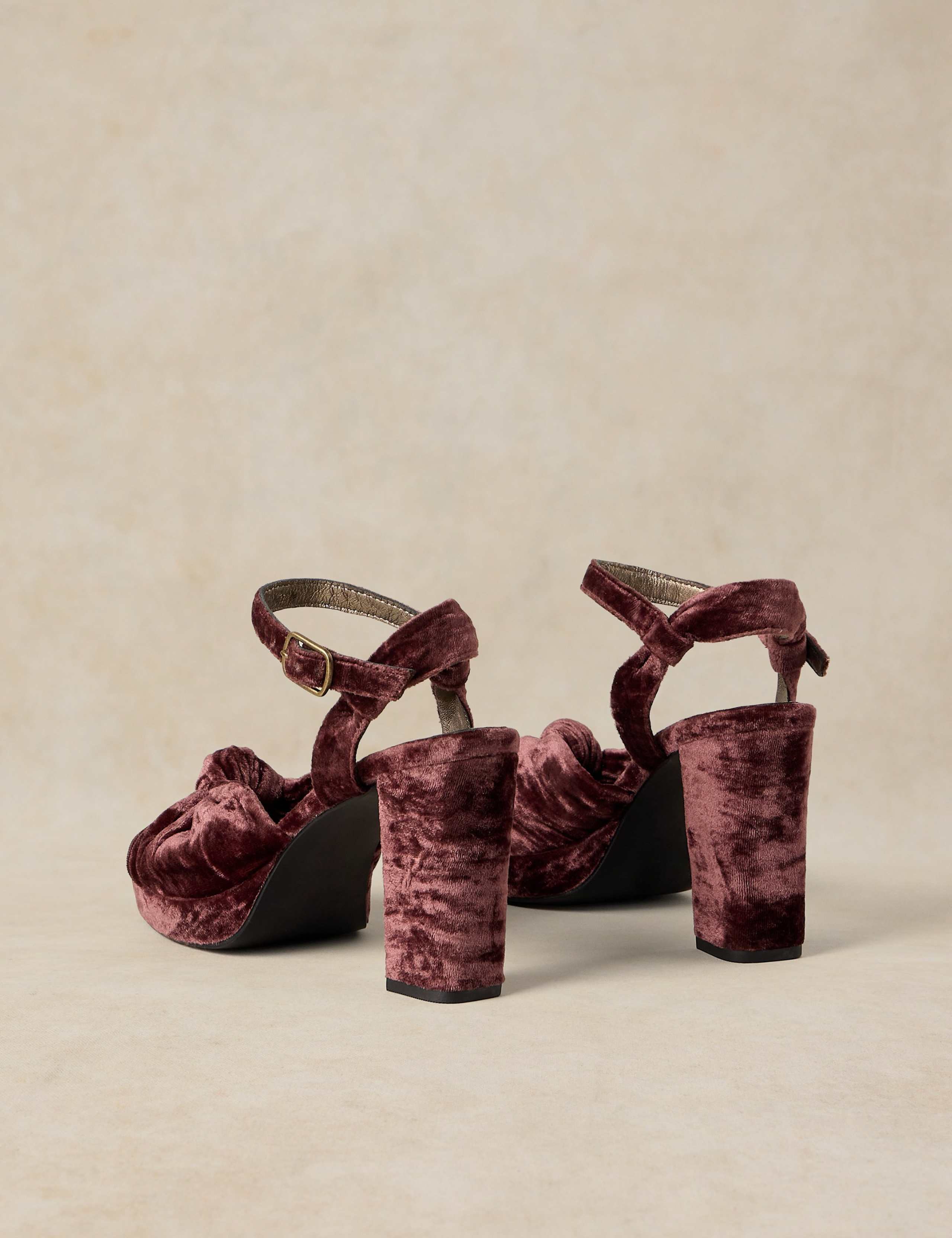 Stella Leather Buckle Platform Party Sandals 3 of 4