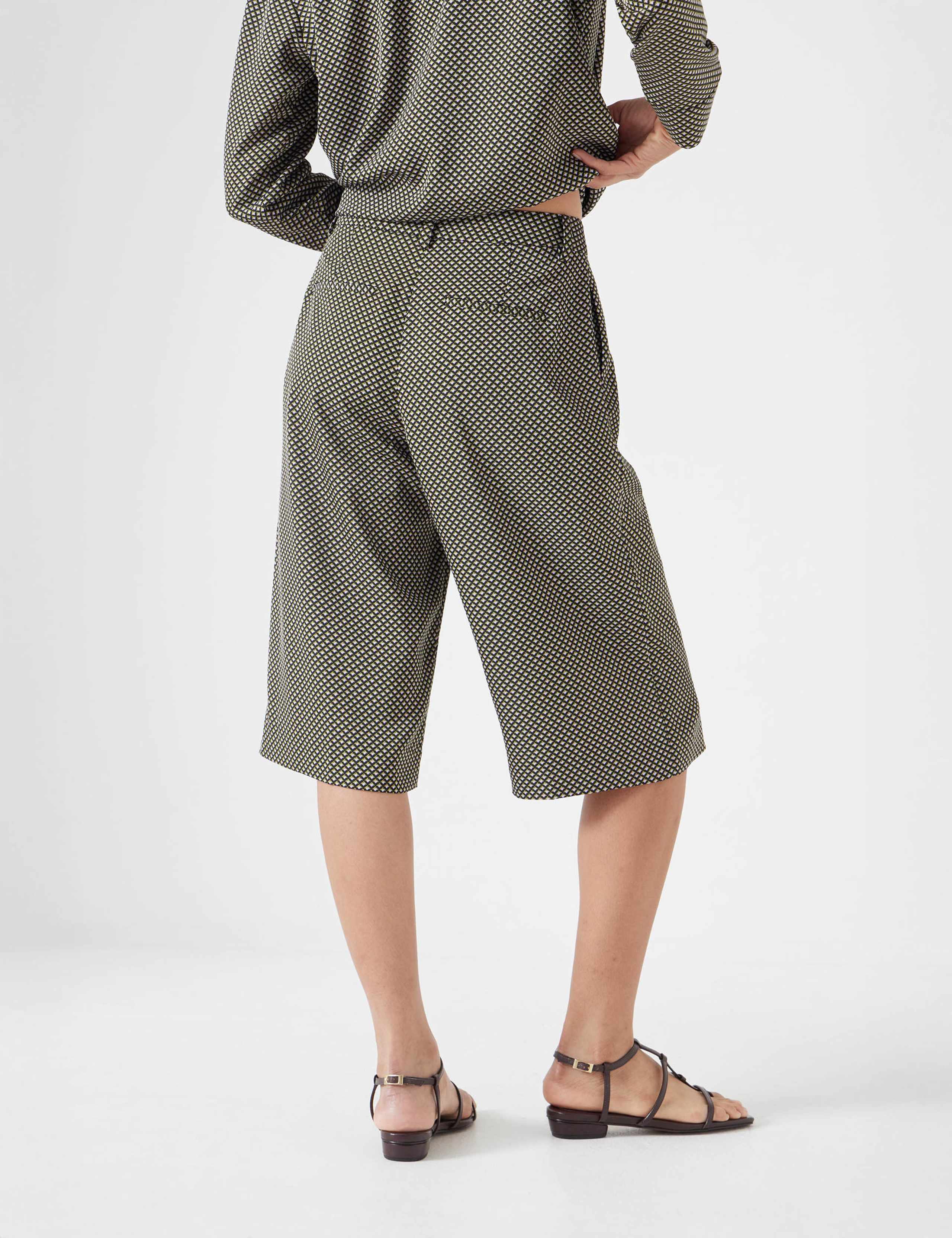 Geometric Knee Length Bermuda Shorts 3 of 4