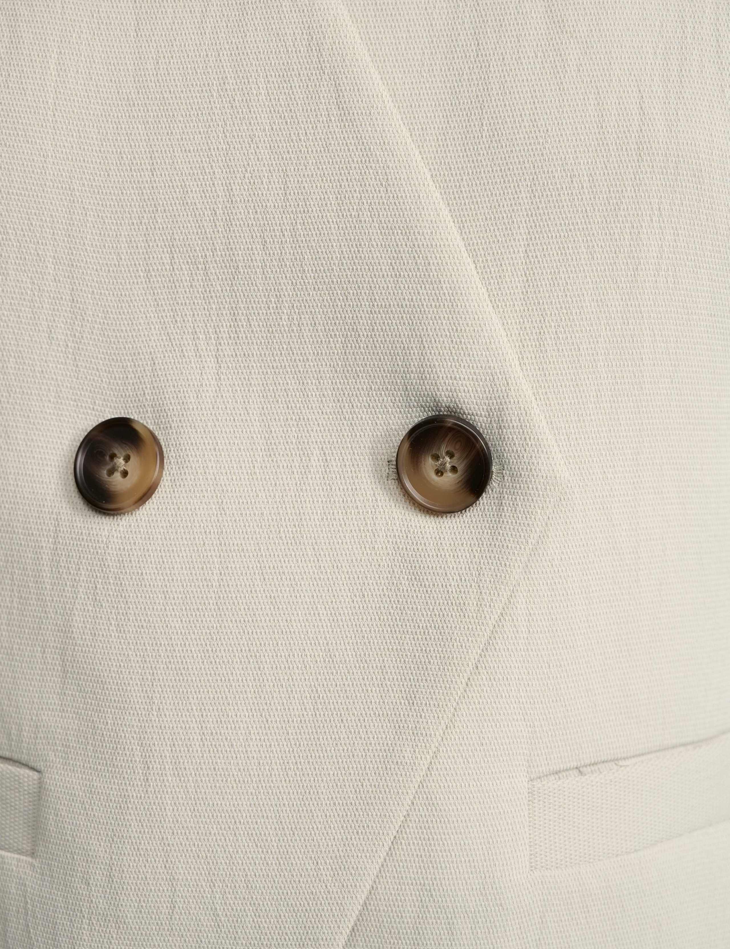 Textured V-Neck Double Breasted Waistcoat 5 of 5
