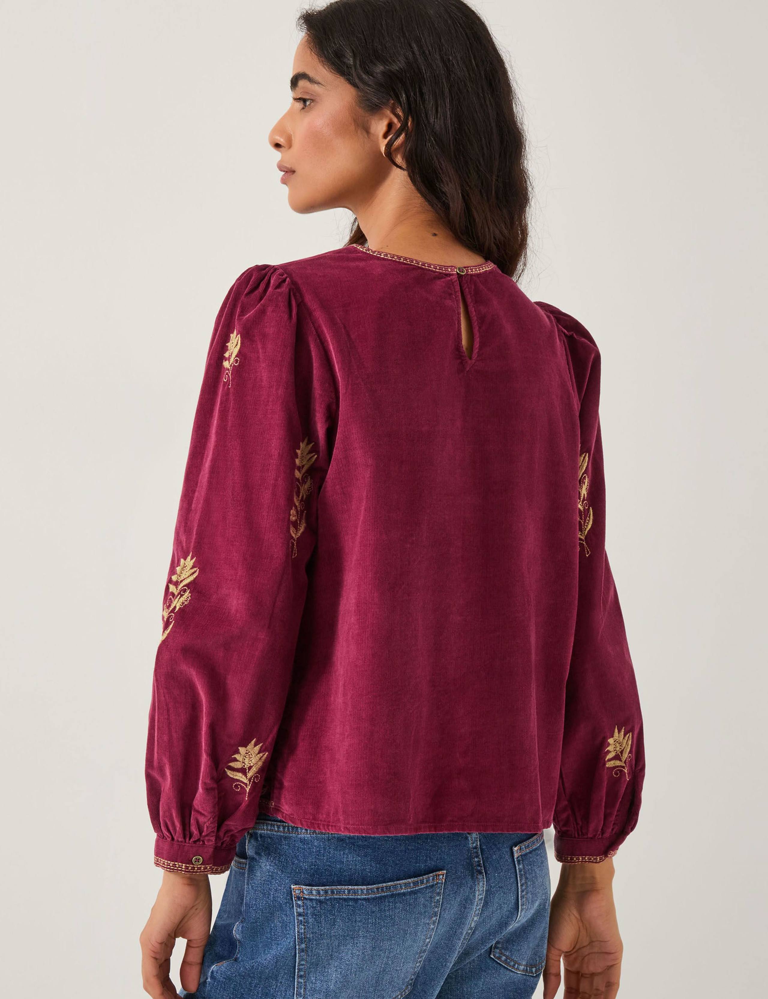 Pure Cotton Floral Embroidered Top 5 of 5