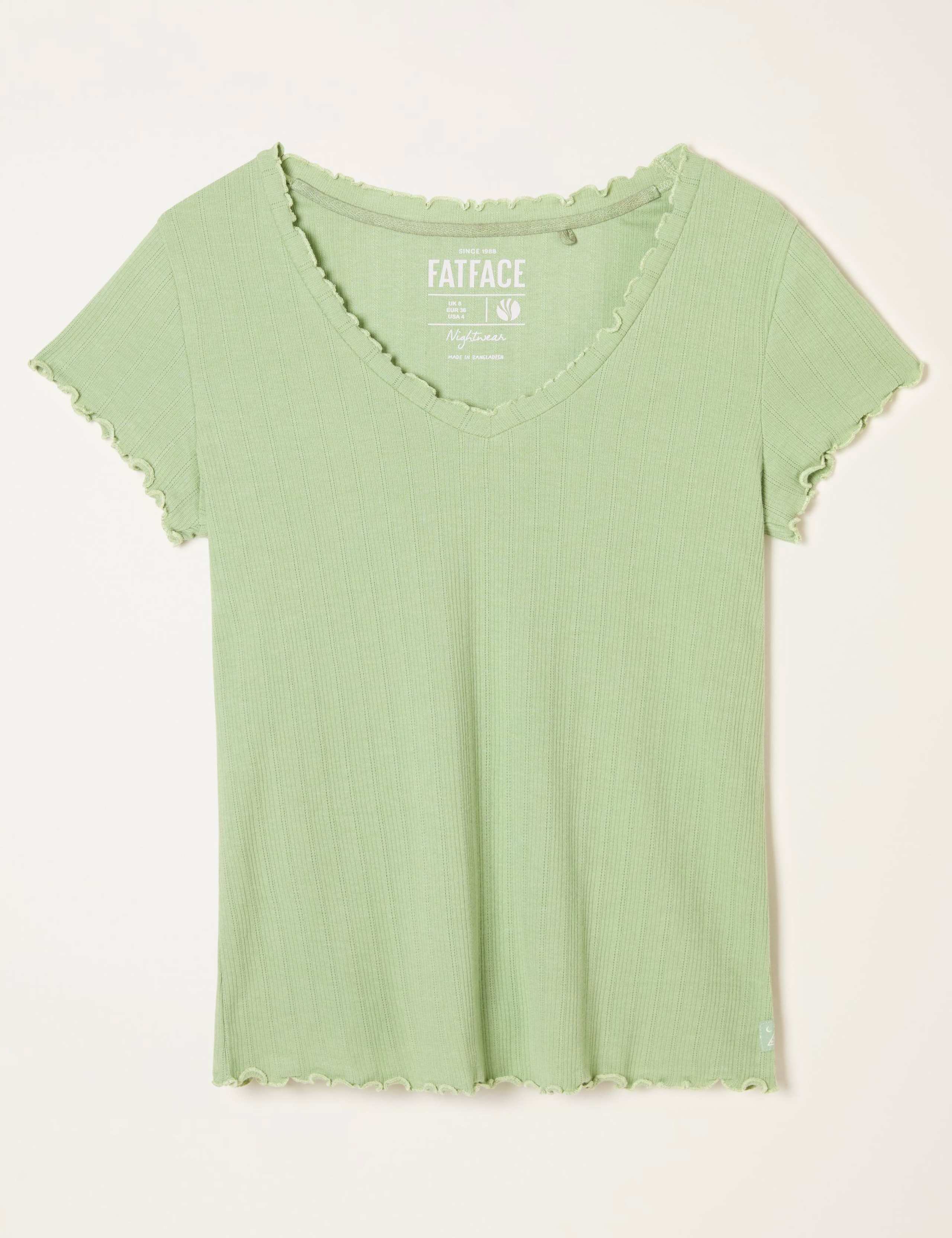 Cotton Rich Pointelle Pyjama Top 2 of 6