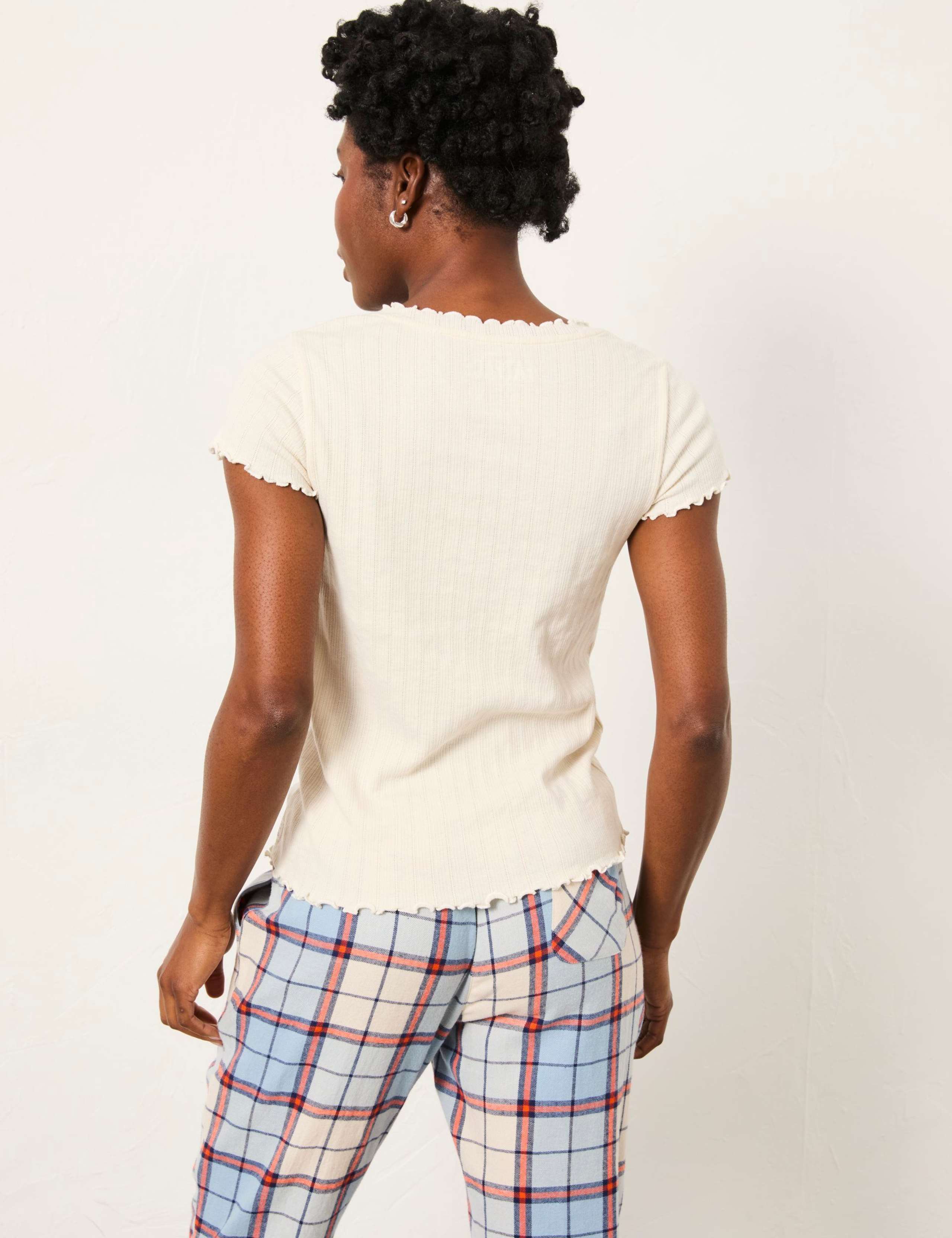 Cotton Rich Pointelle Pyjama Top 4 of 5