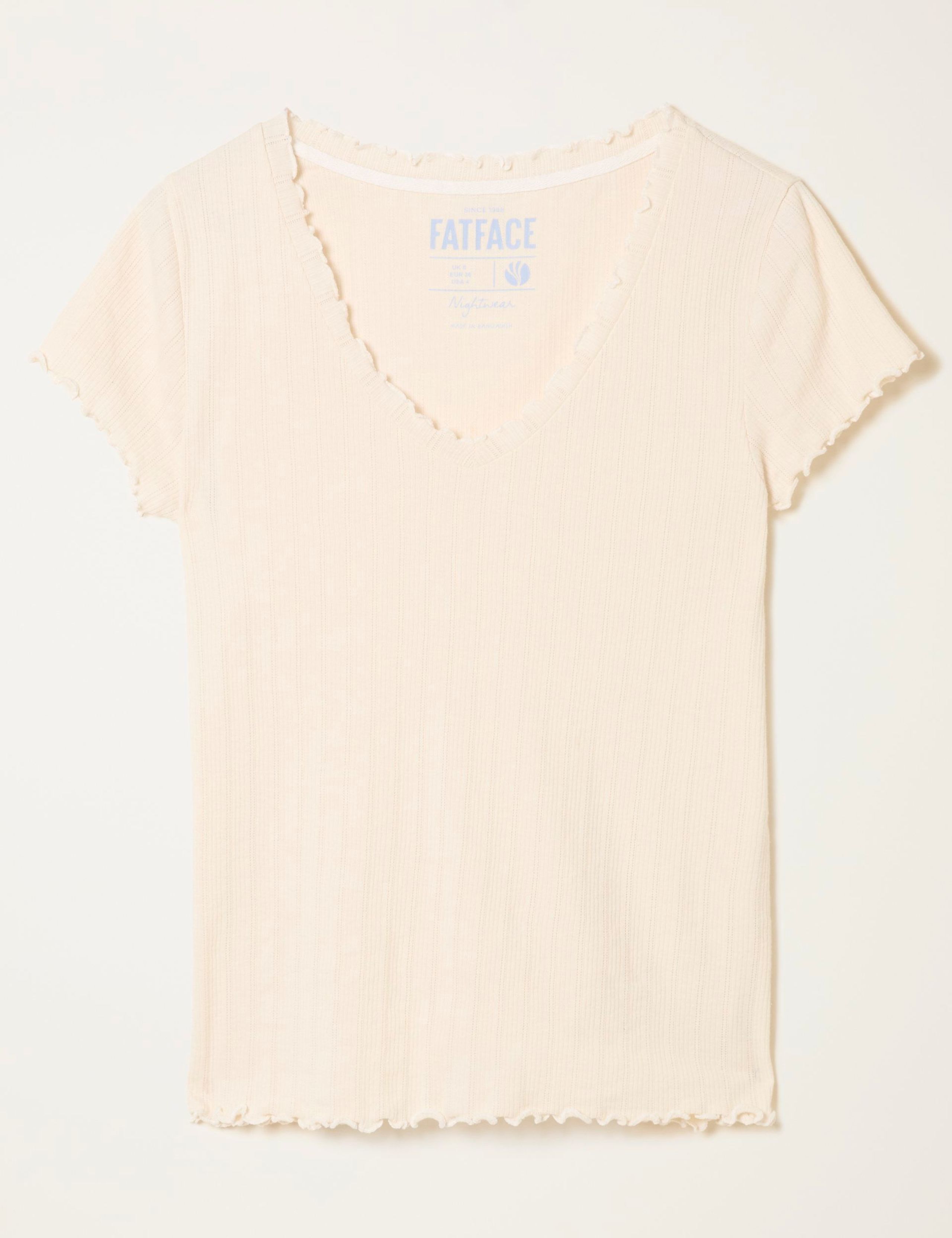 Cotton Rich Pointelle Pyjama Top 2 of 5