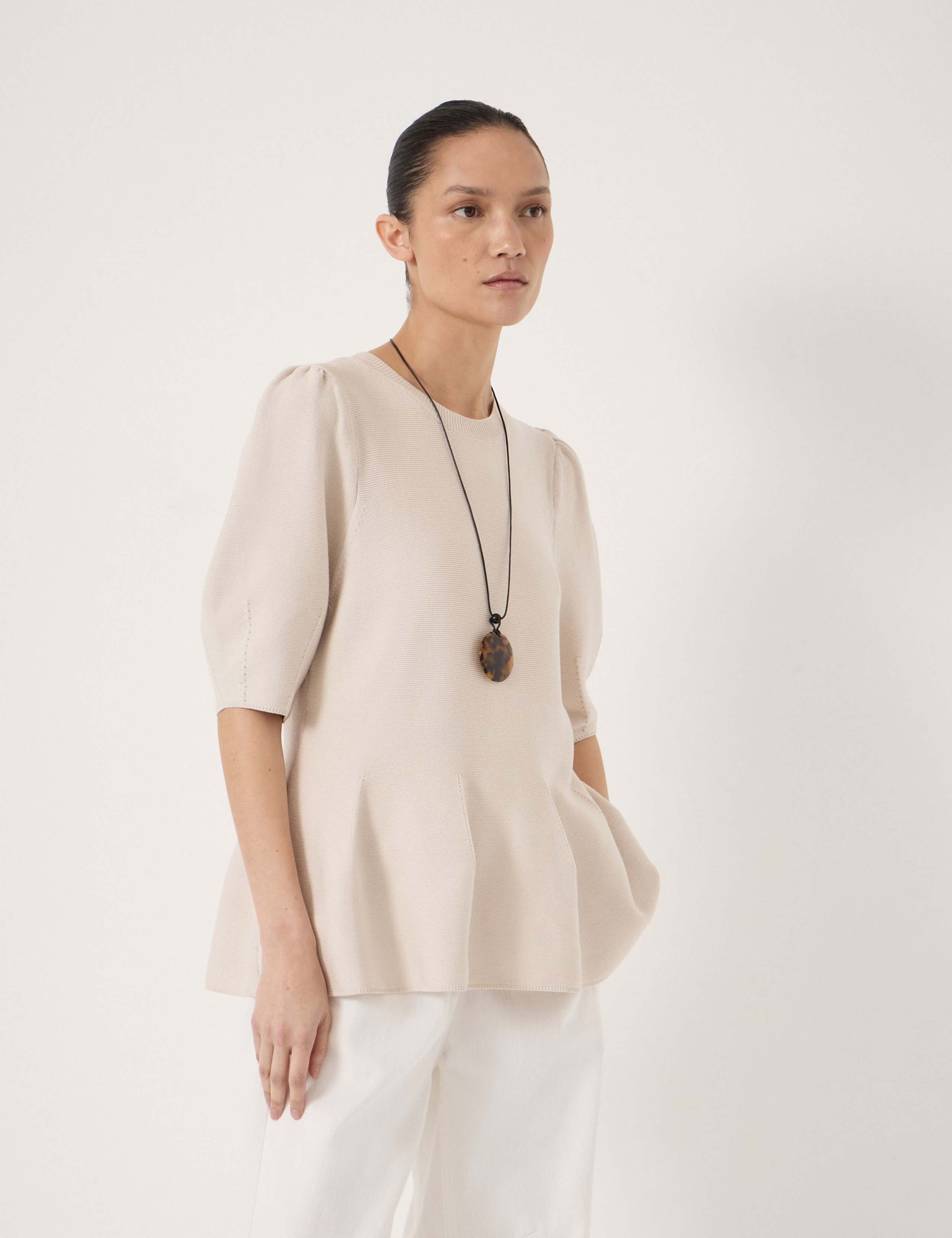 Seam Detail Peplum Top 3 of 5