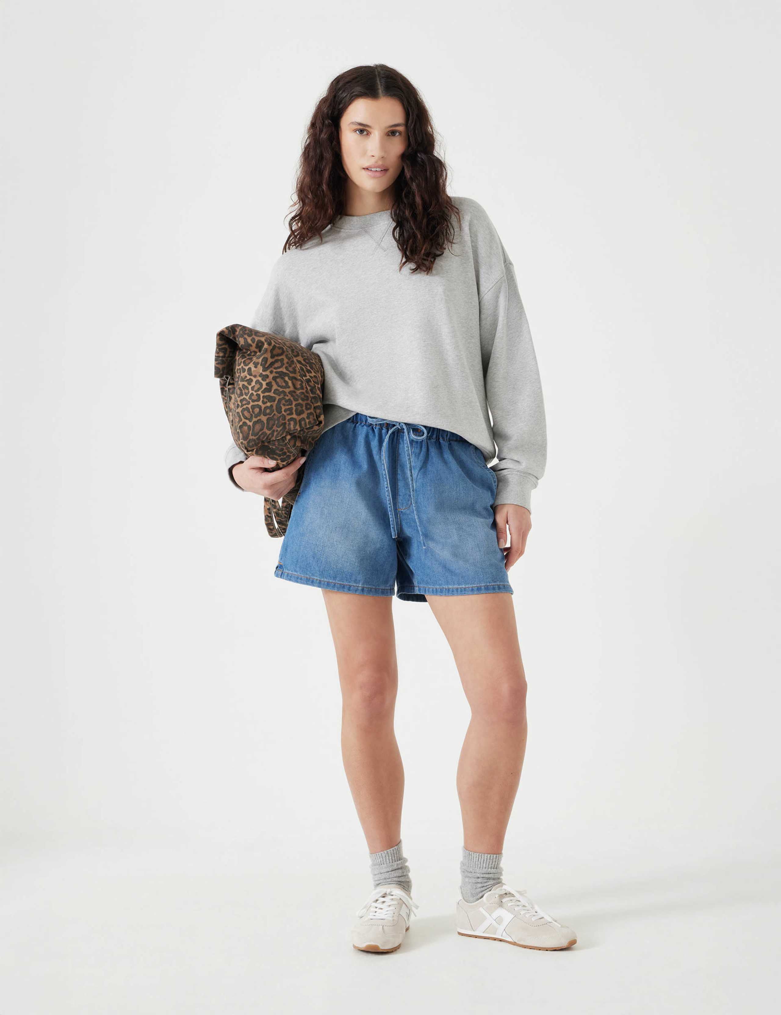Cotton Rich Denim Shorts 3 of 5