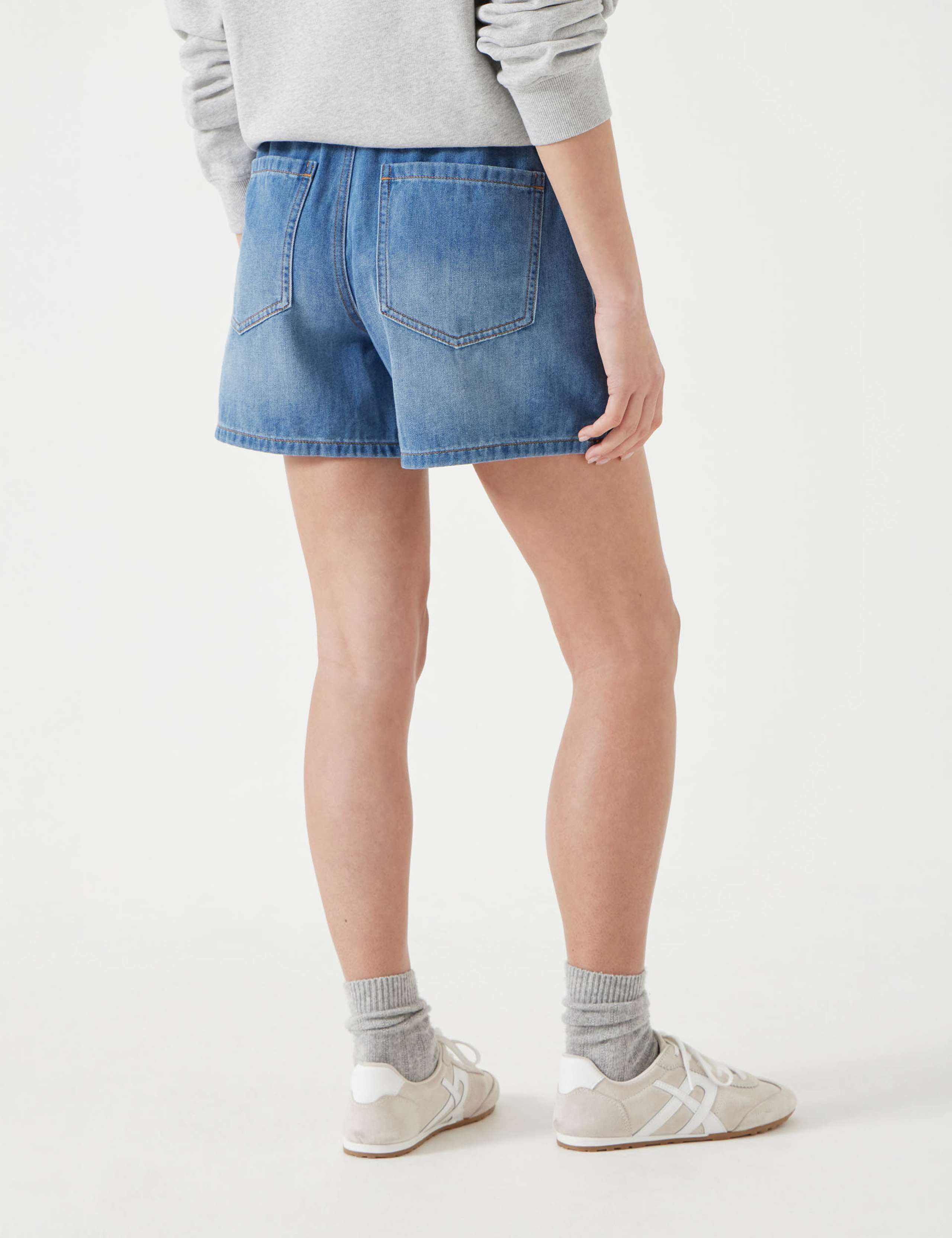 Cotton Rich Denim Shorts 4 of 5