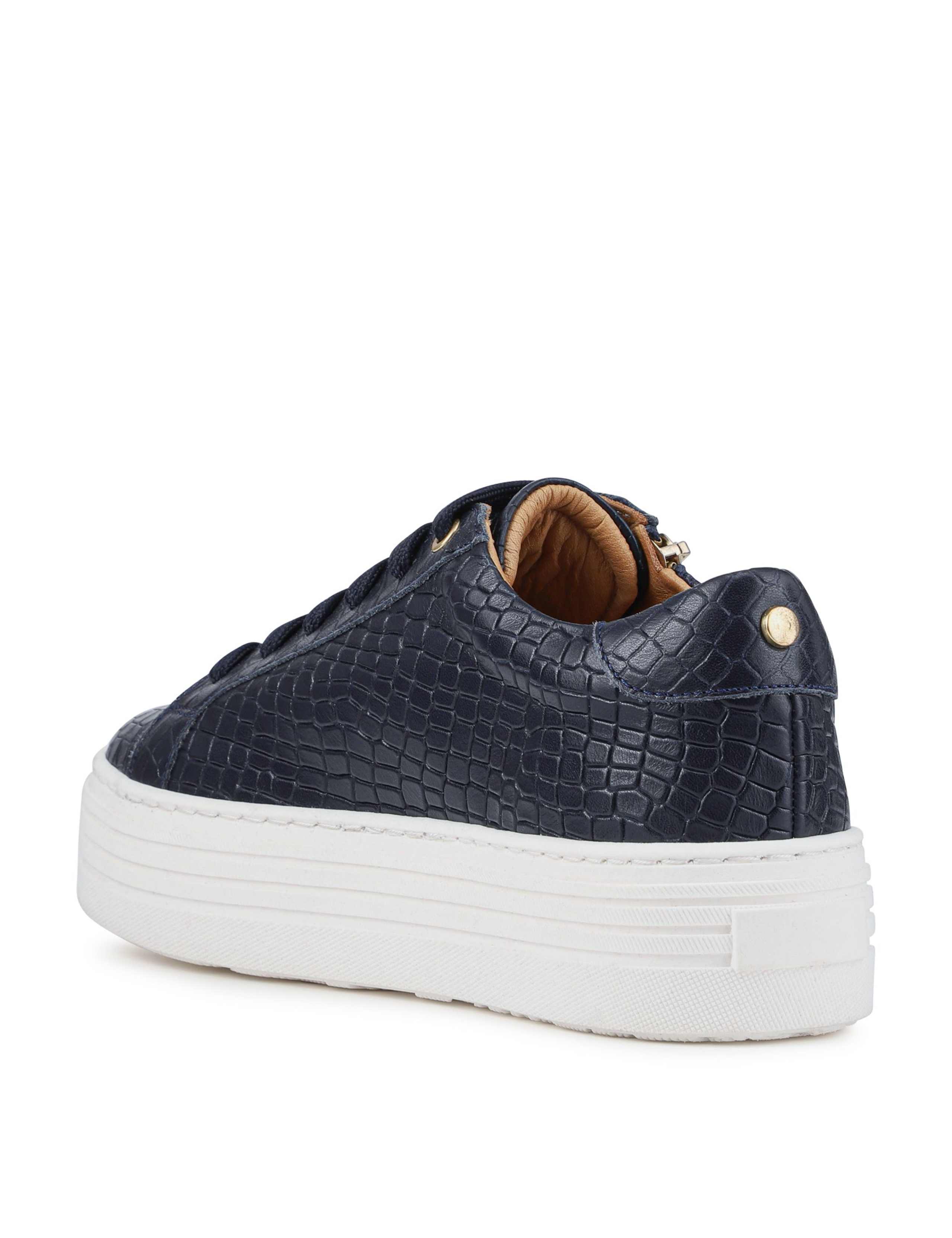 Leather Chunky Platform Trainers 4 of 5