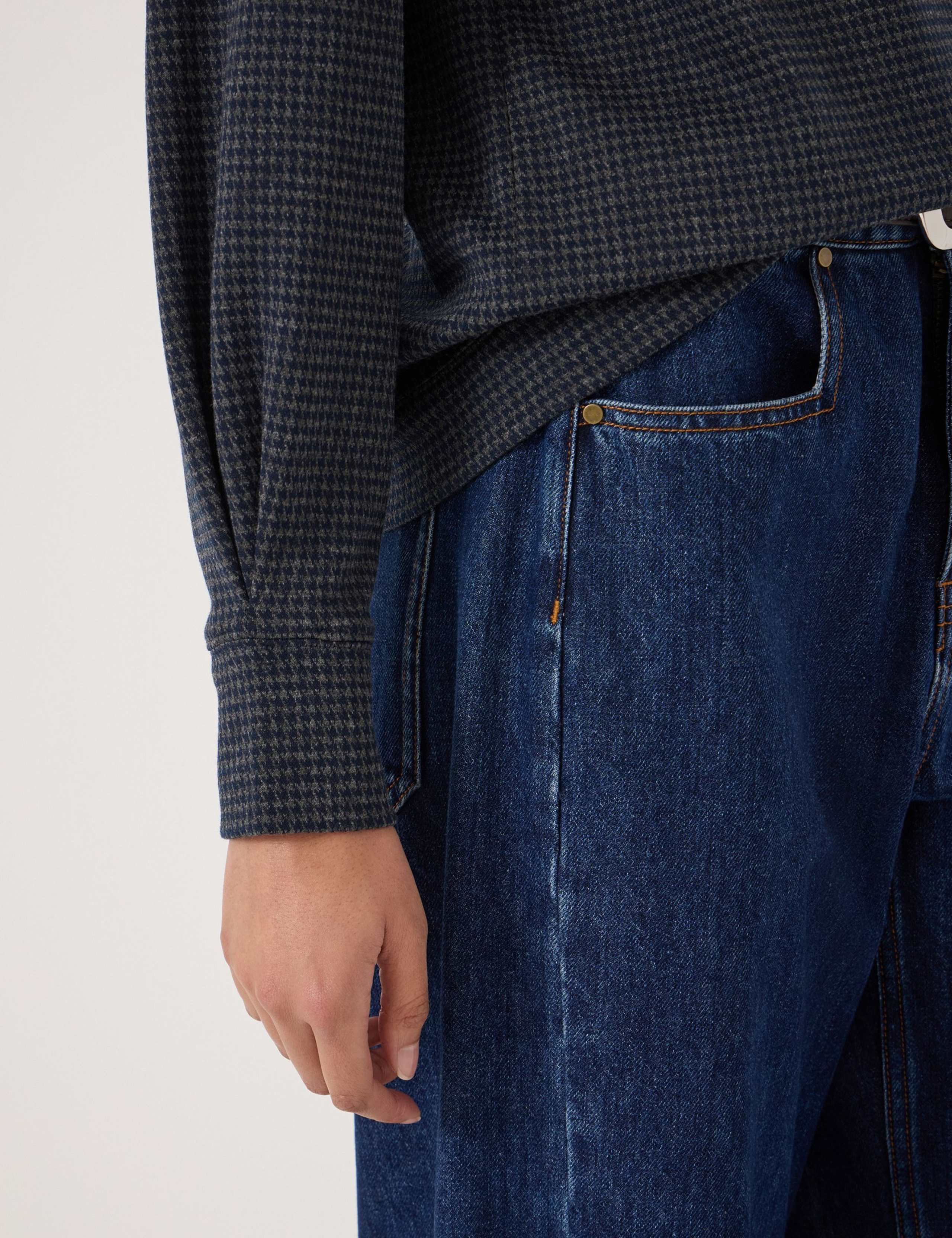 Jersey Checked Top 6 of 6