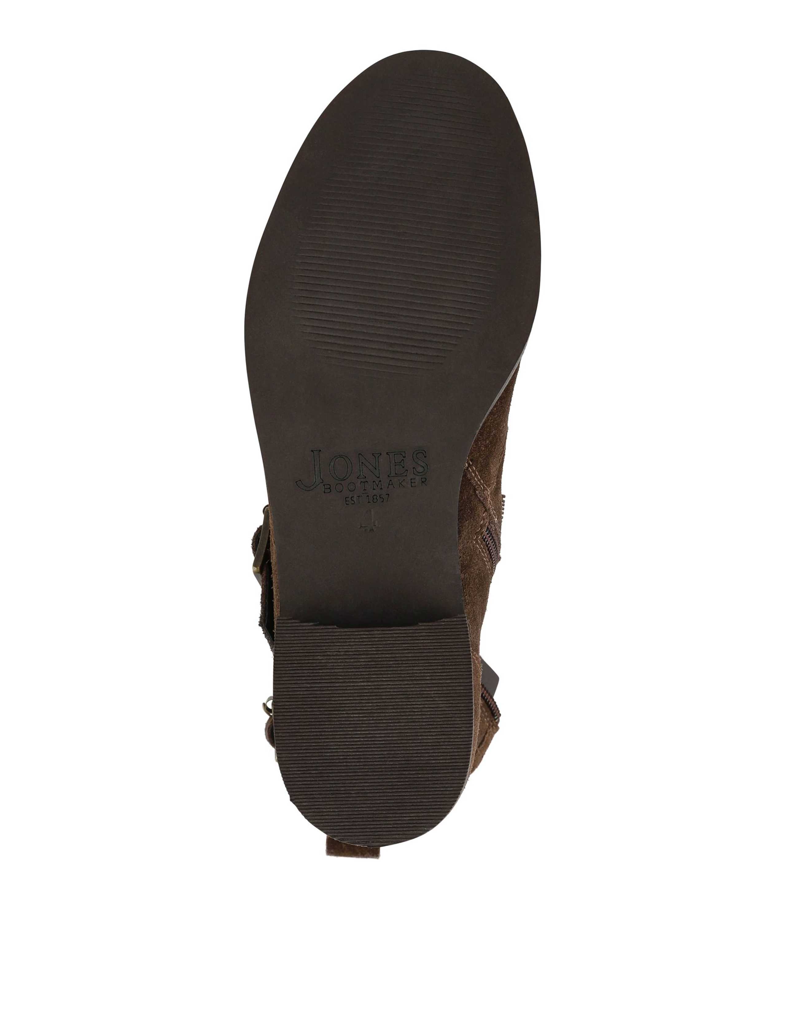 Leather Buckle Block Heel Ankle Boots 5 of 5