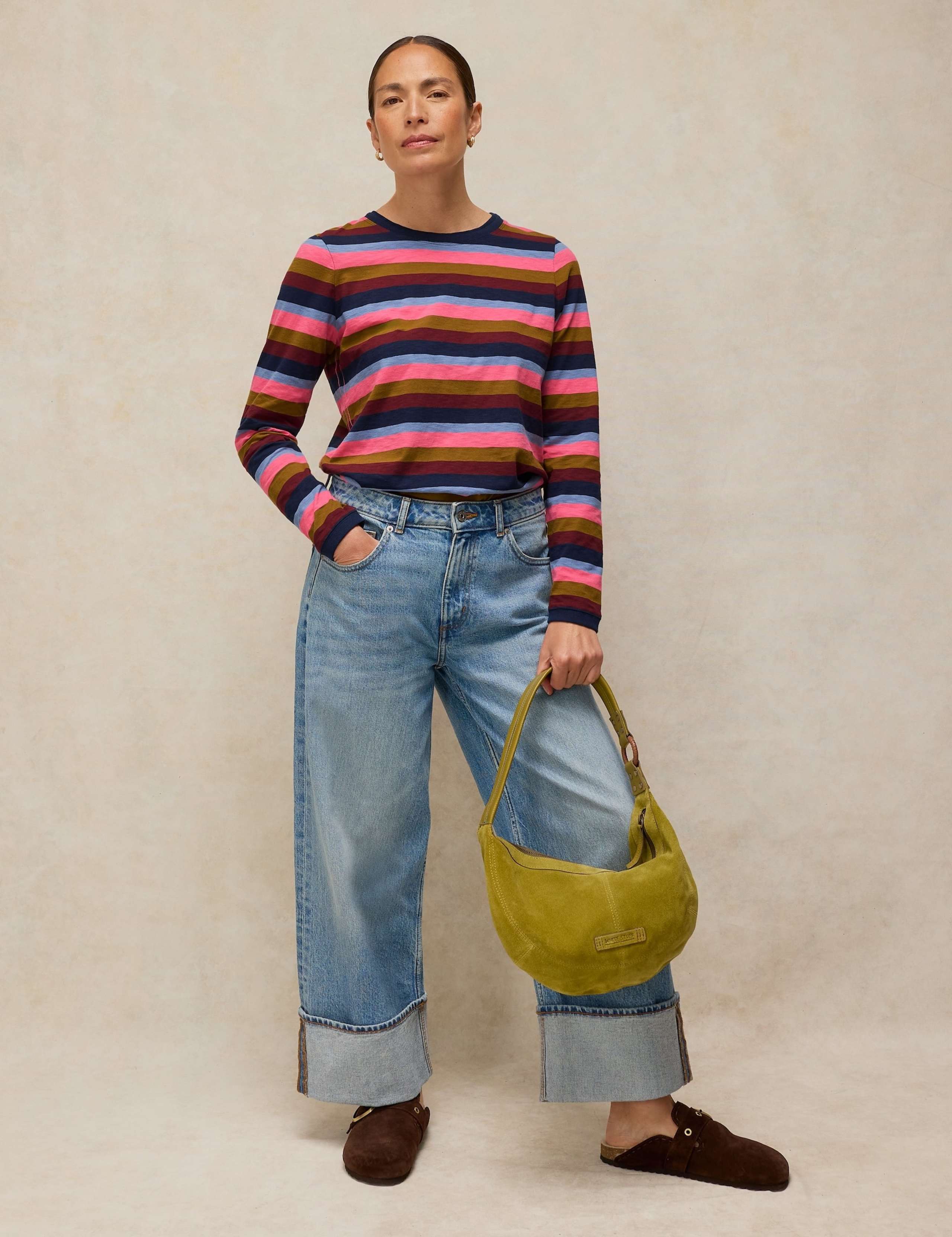 Pure Cotton Striped Crew Neck Top 3 of 6