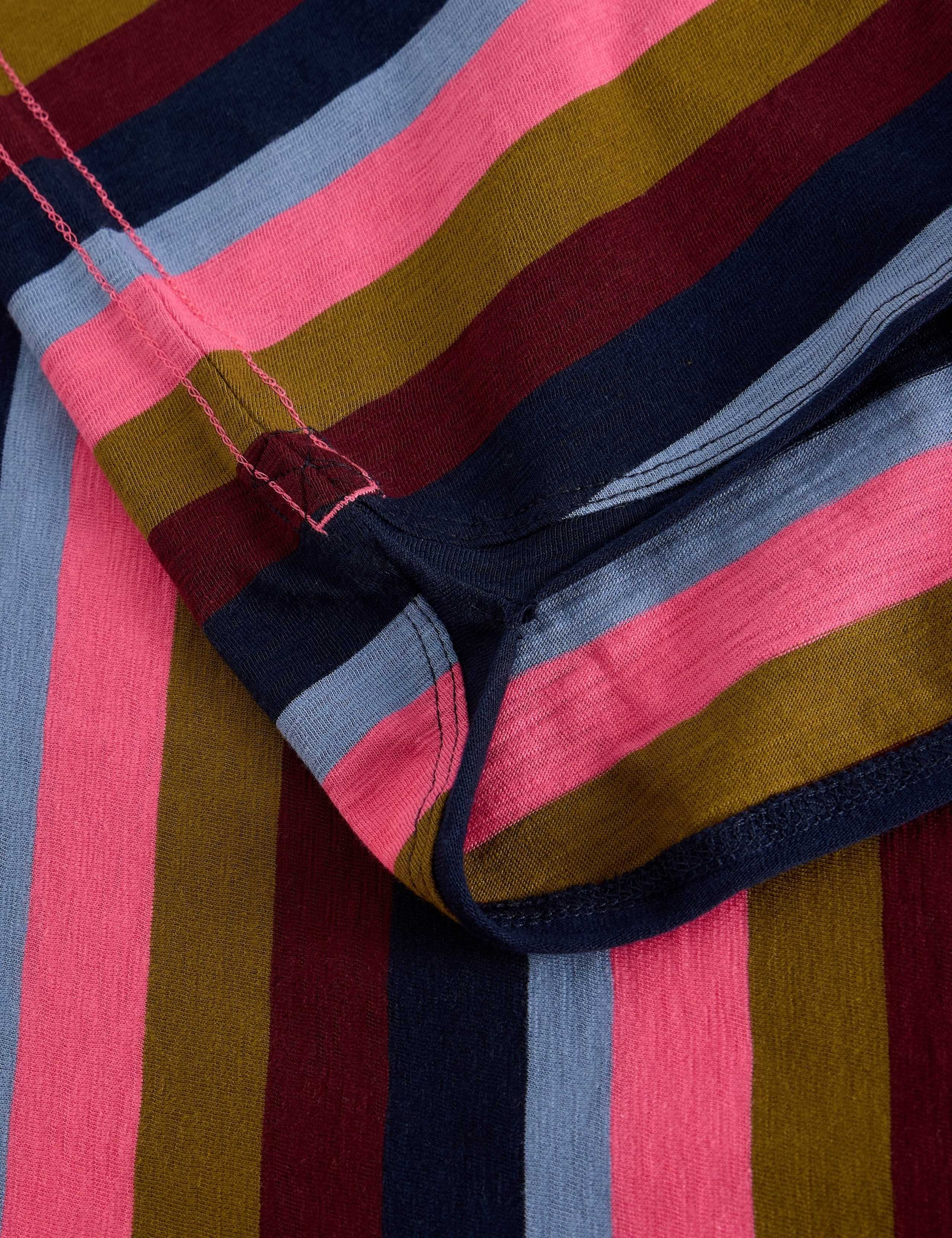 Pure Cotton Striped Crew Neck Top 6 of 6