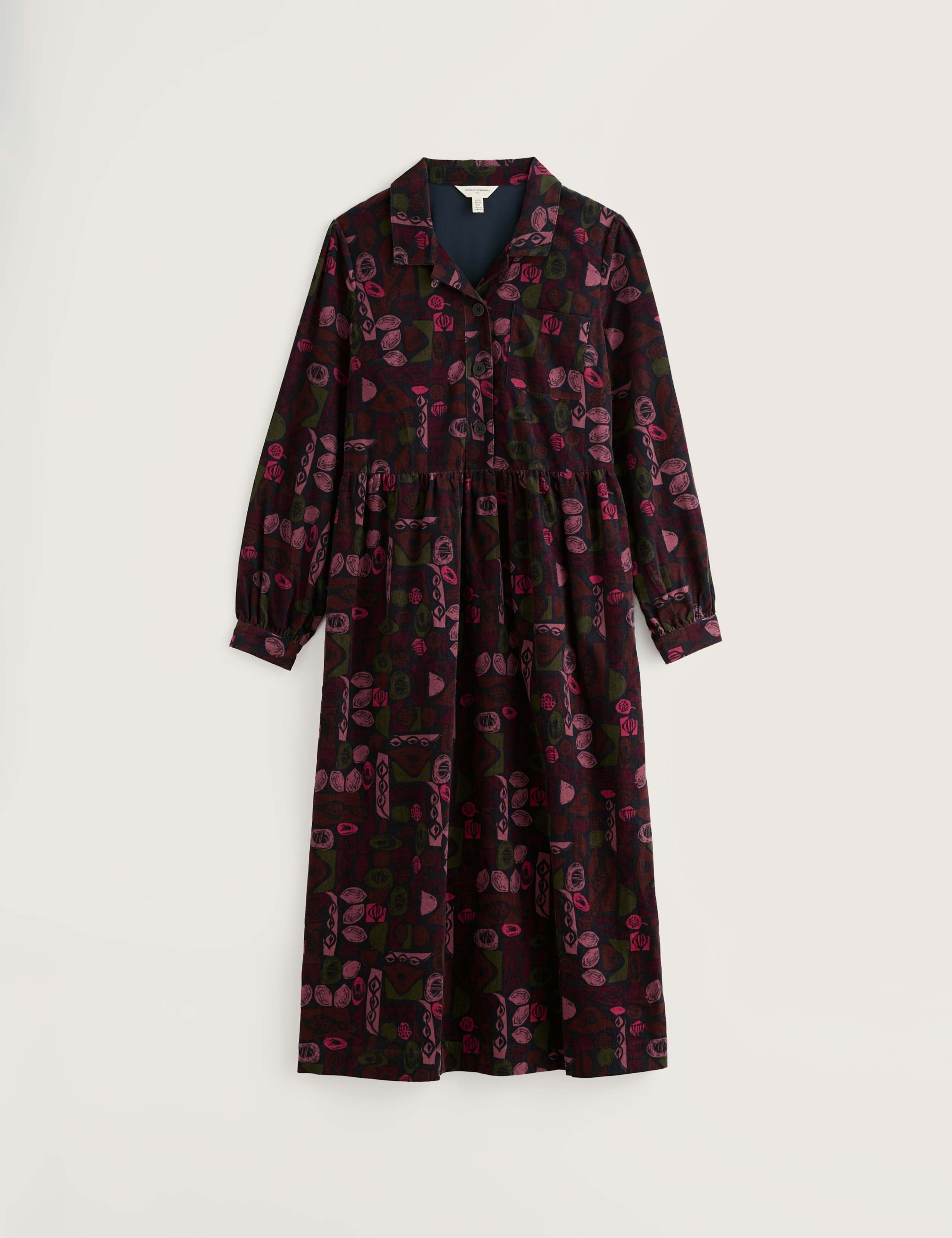 Pure Cotton Printed Midi Waisted Dress 2 of 5