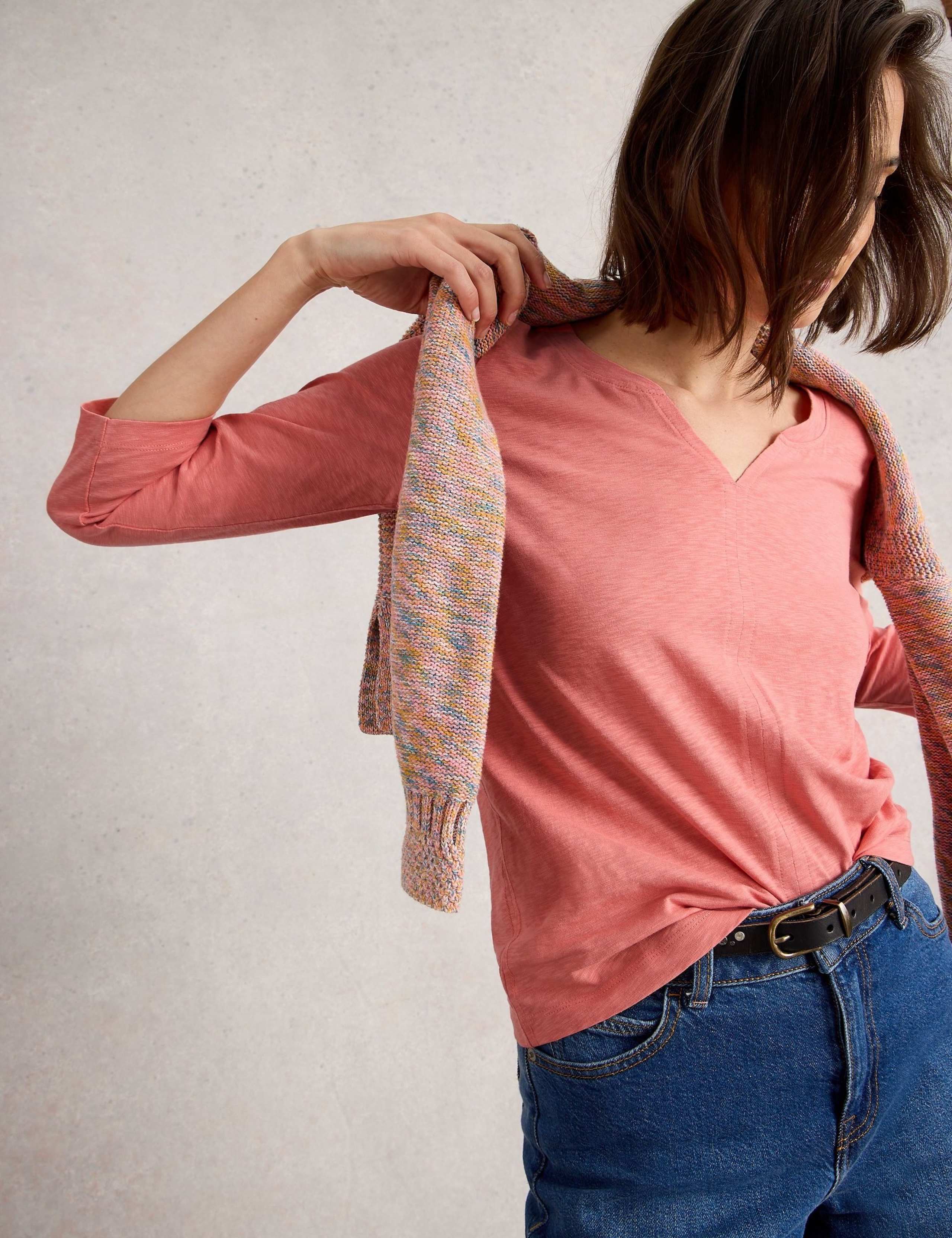 Pure Cotton Printed Notch Neck Top 3 of 6