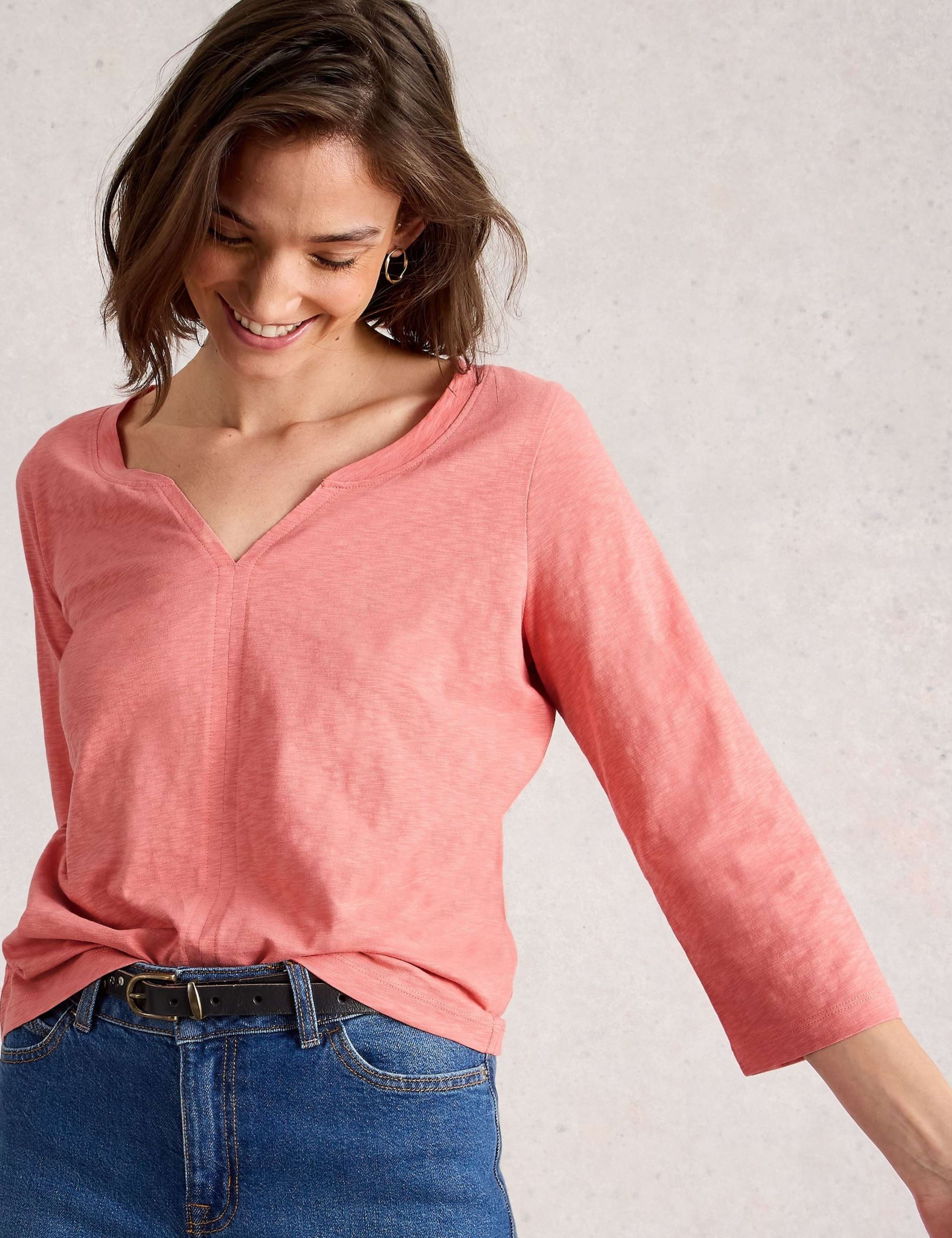 Pure Cotton Printed Notch Neck Top 5 of 6