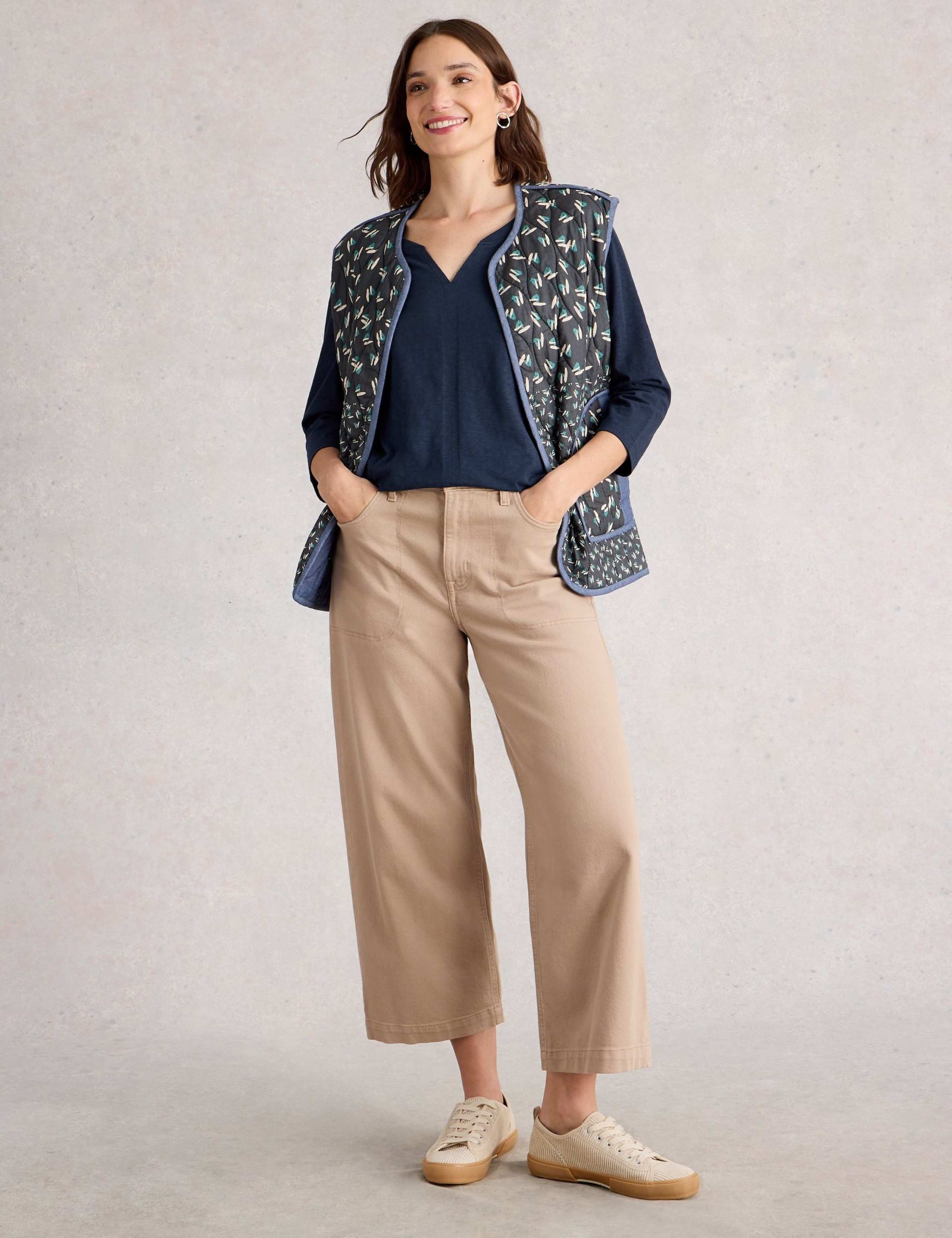 Pure Cotton Printed Notch Neck Top 3 of 6