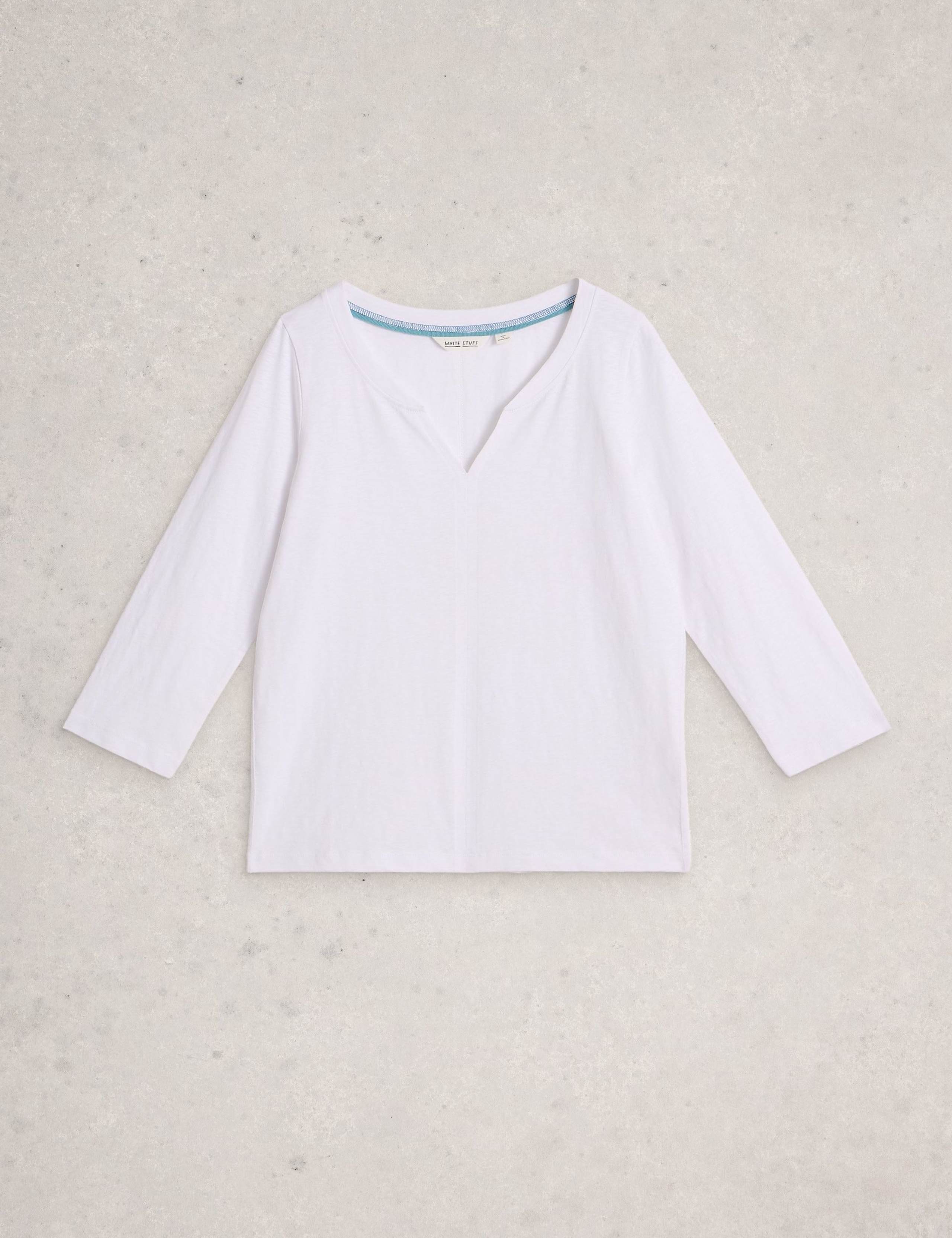 Pure Cotton Printed Notch Neck Top 2 of 6