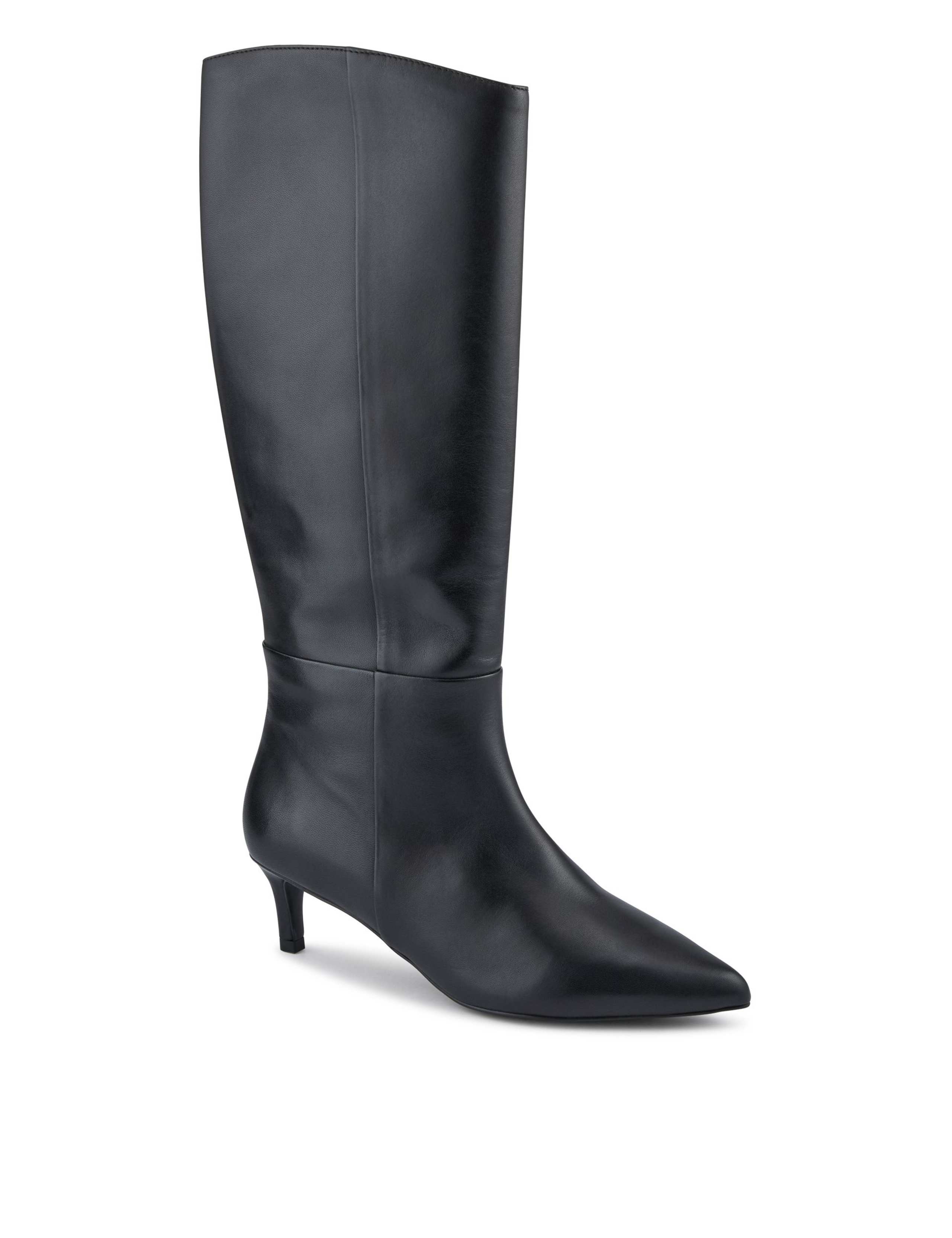 Leather Stiletto Heel Knee High Boots 2 of 6
