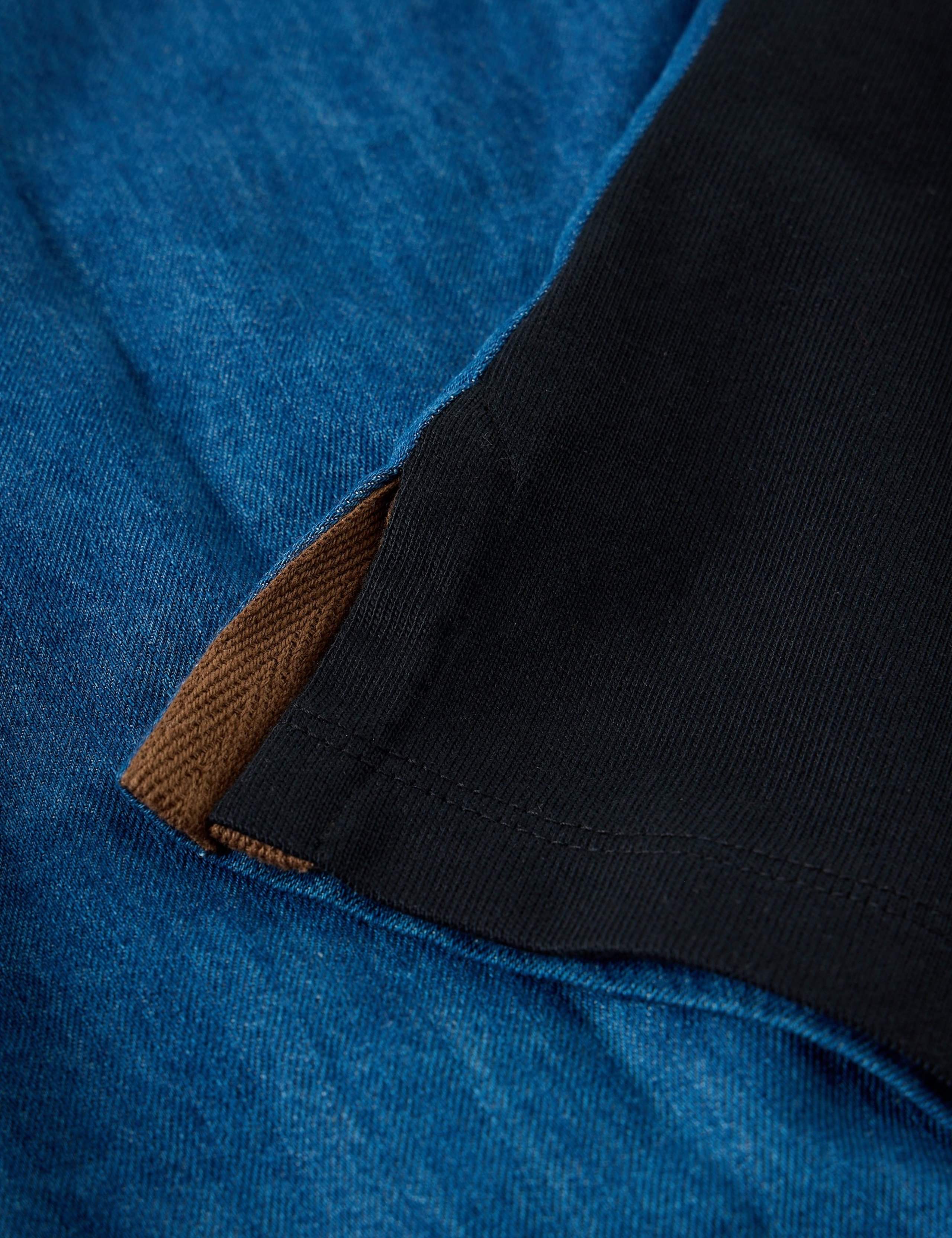 Pure Cotton Denim Detail Rugby Top 6 of 6