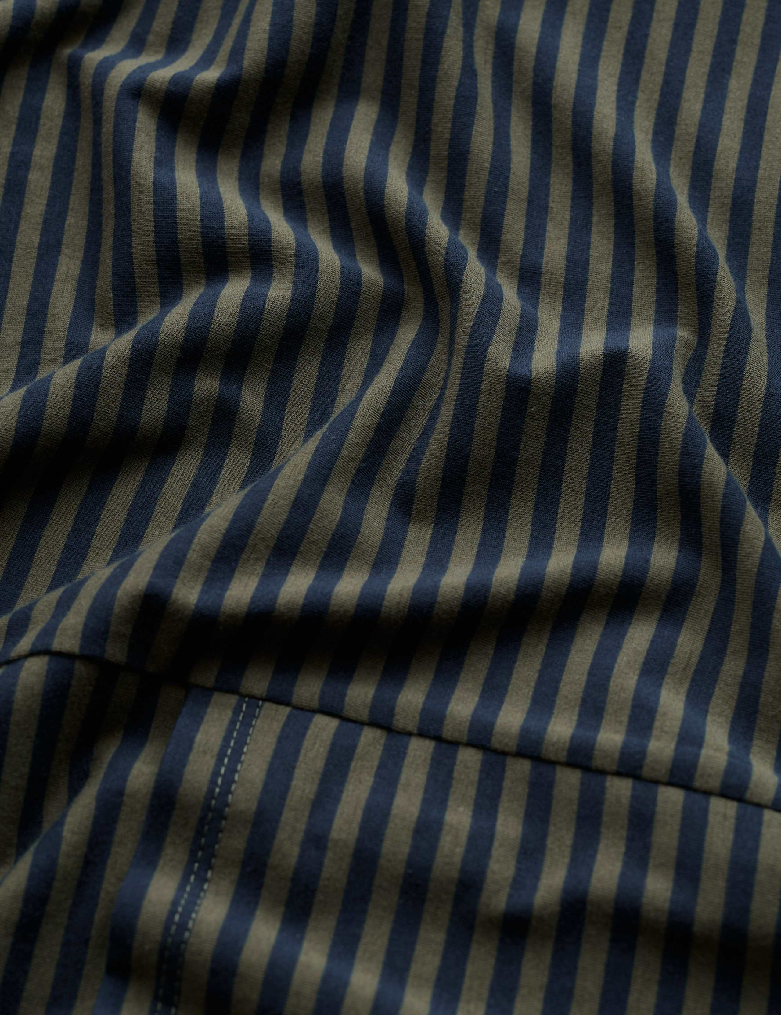 Cotton Rich Striped Knee Length Swing Dress 4 of 5